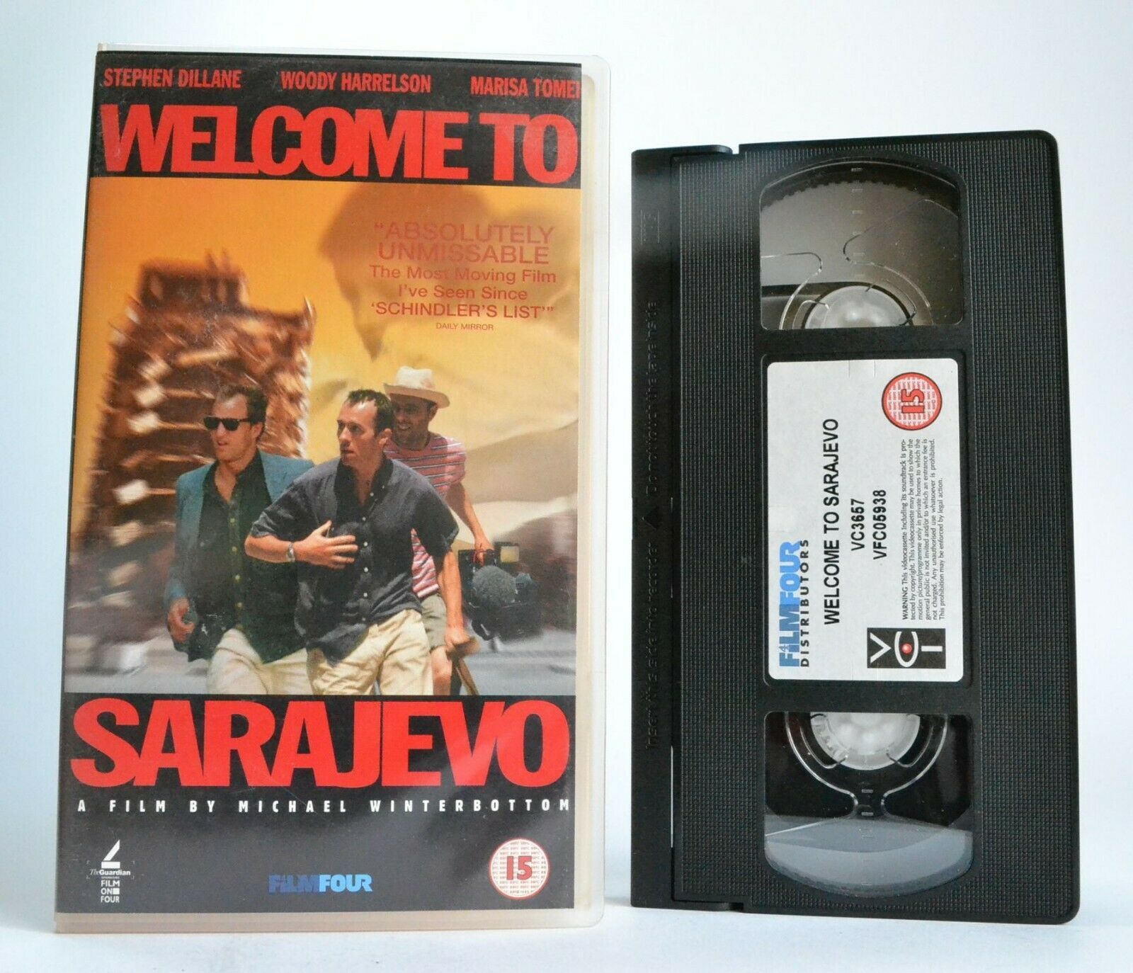 Welcome to Sarajevo: British War Film (1997) Natasha's Story - W.Harrelson - VHS-