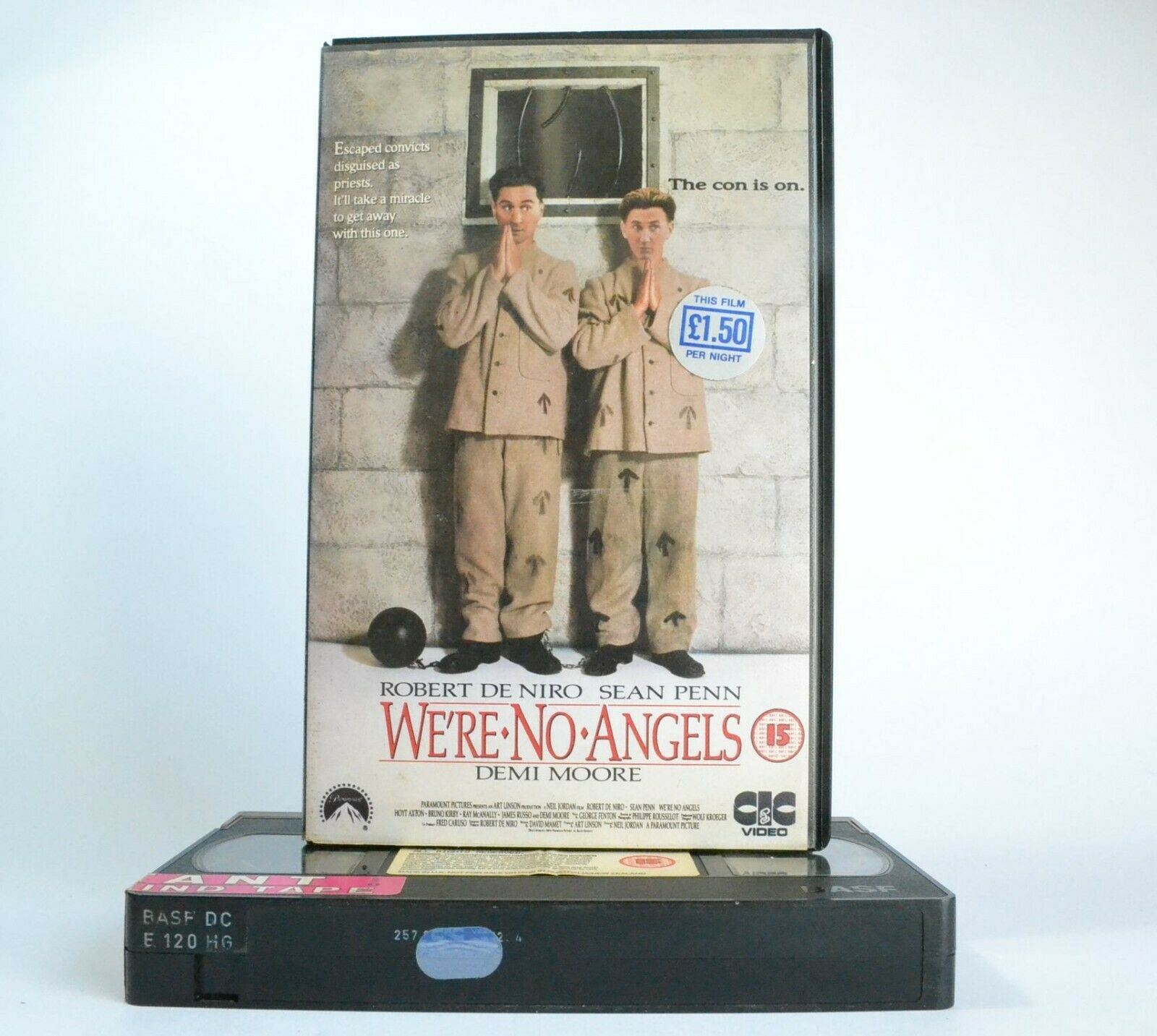 We're No Angels: CIC Video (1989) - Comedy - Large Box - R.De Niro/S.Penn - VHS-