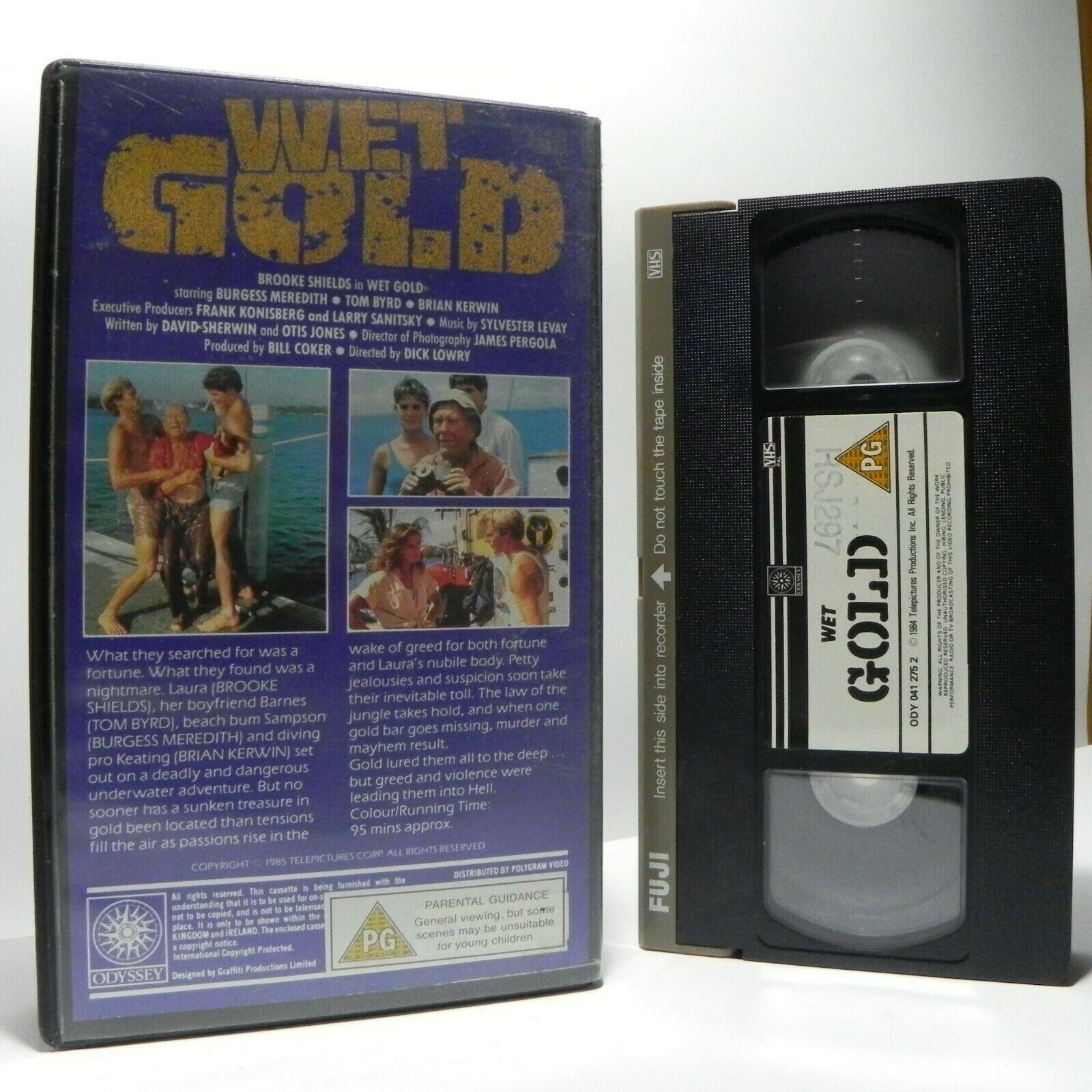 Wet Gold: (1985) By D.Lowry - B.Shields/B.Meredith/T.Byrd/B.Kerwin - Pal VHS-