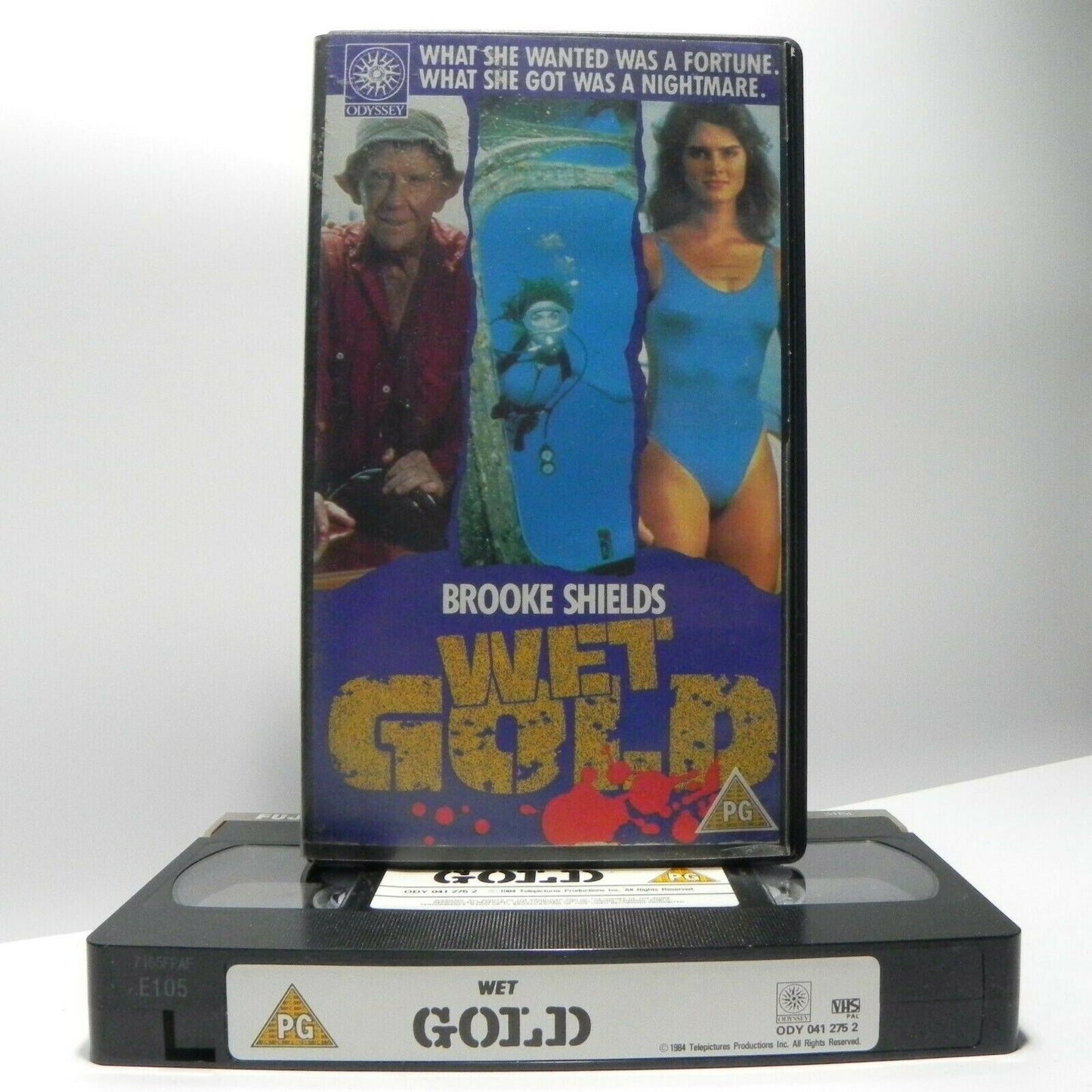 Wet Gold: (1985) By D.Lowry - B.Shields/B.Meredith/T.Byrd/B.Kerwin - Pal VHS-