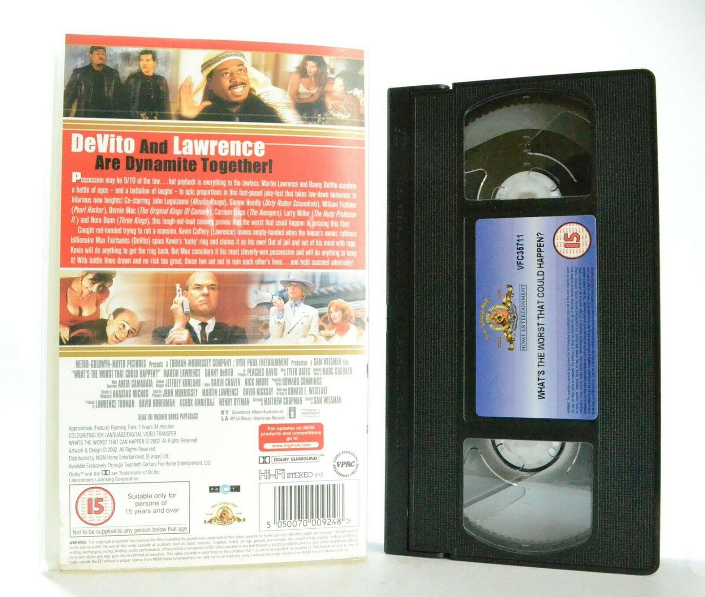 What's The Worst That Could Happen?: Comedy (2001) - M.Lawrence/D.DeVito - VHS-