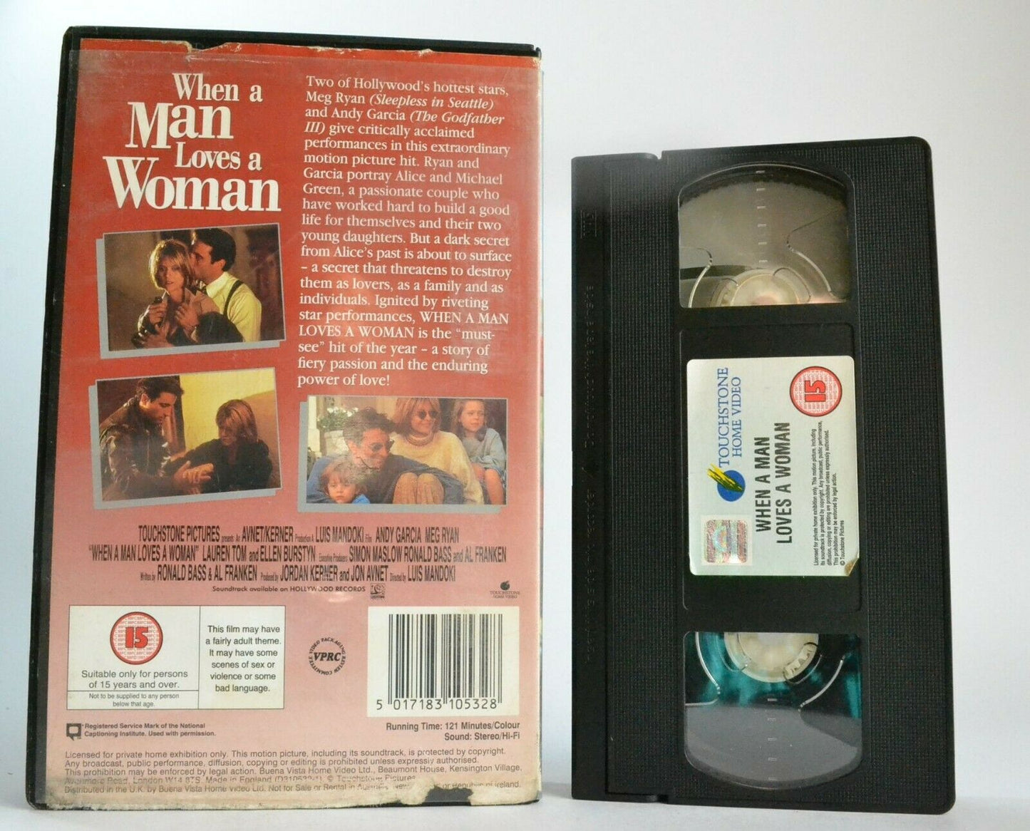 When A Man Loves A Woman (1994): Romantic Drama - Andy García/Meg Ryan - Pal VHS-