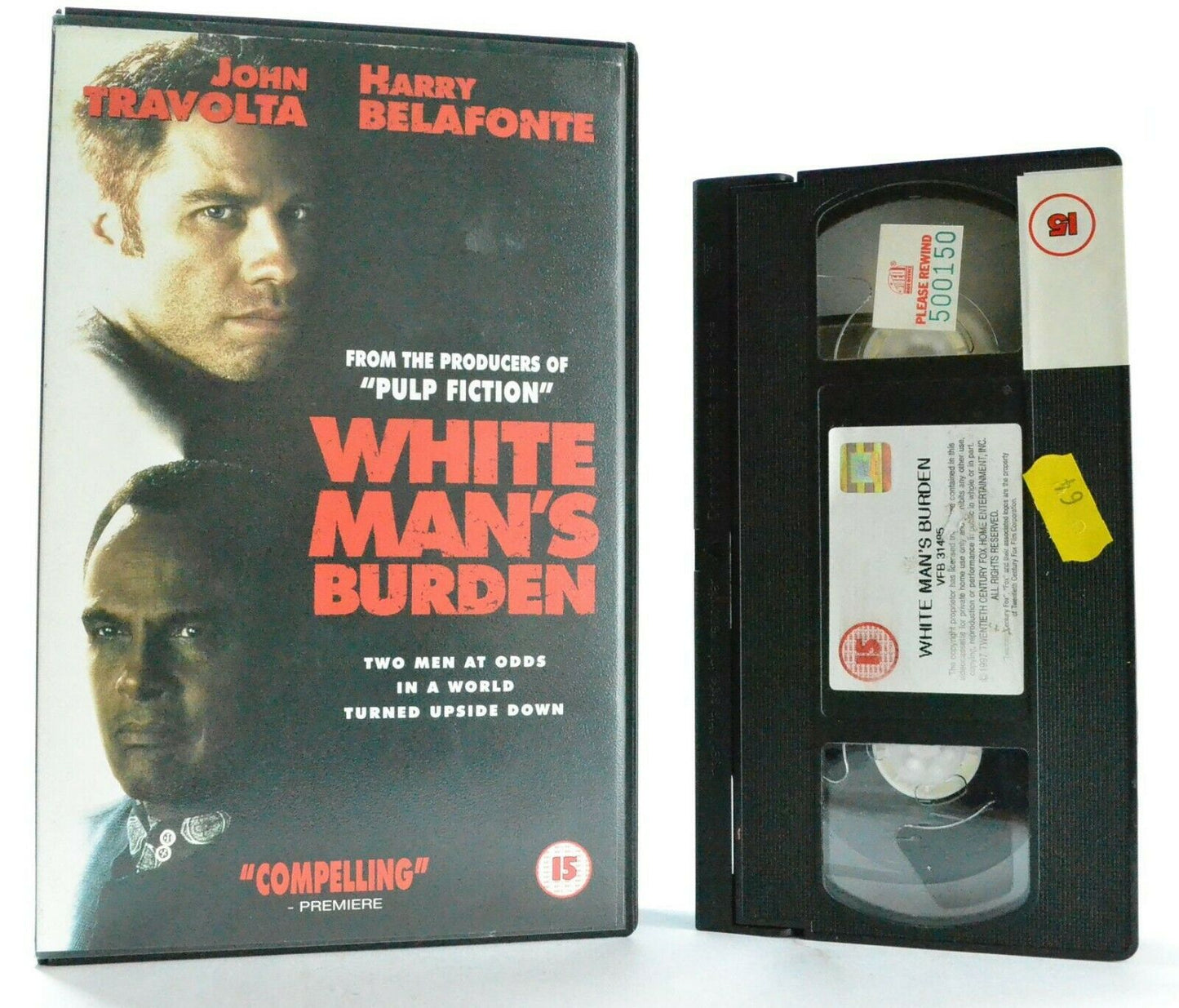 White Man's Burden: Drama (1995) - Large Box - Reversed Cultural Roles - Pal VHS-