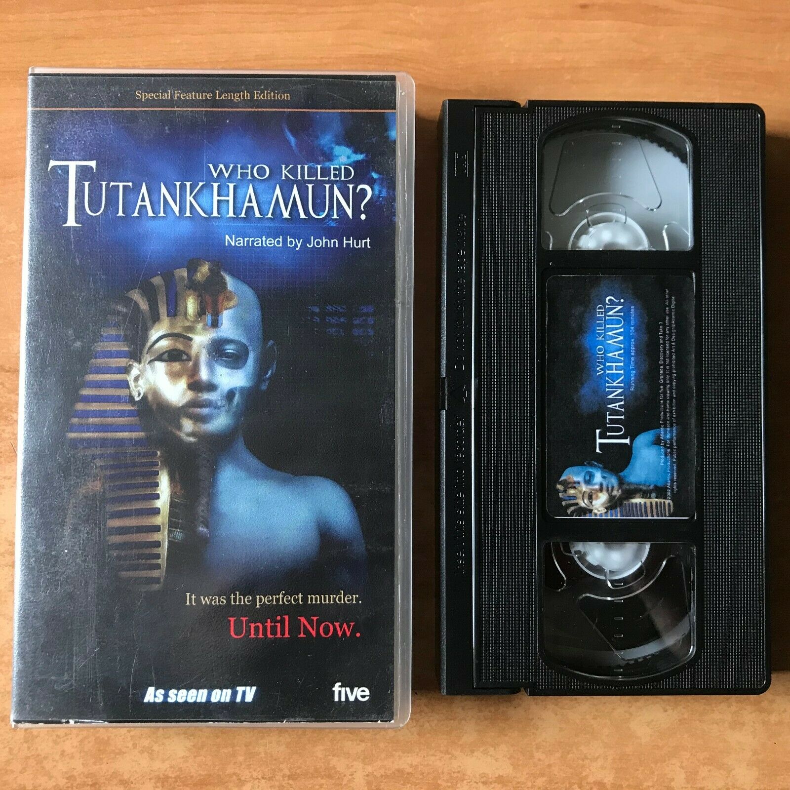 Who Killed Tutankhamun; [John Hurt] Documentary - Greg Cooper - Pal VHS-