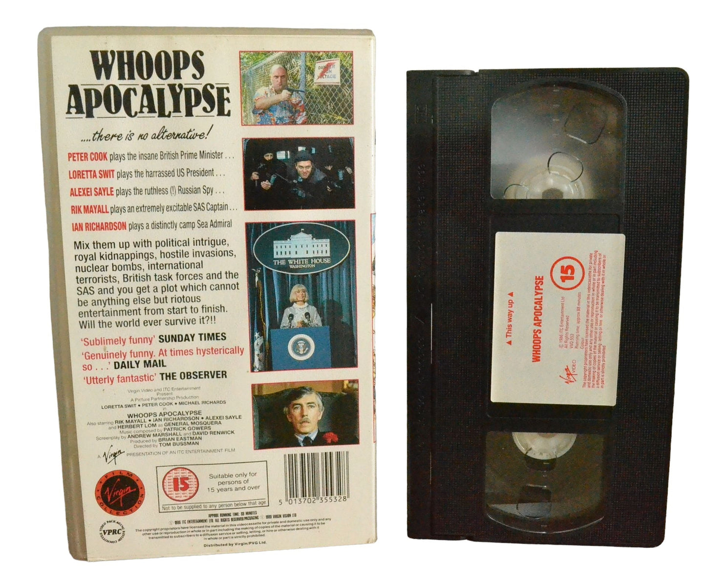 Whoops Apocalypse - Stuart Saunders - Virgin Video - VVD553 - Comedy - Pal - VHS-