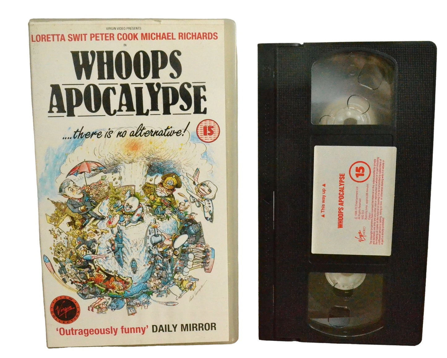 Whoops Apocalypse - Stuart Saunders - Virgin Video - VVD553 - Comedy - Pal - VHS-