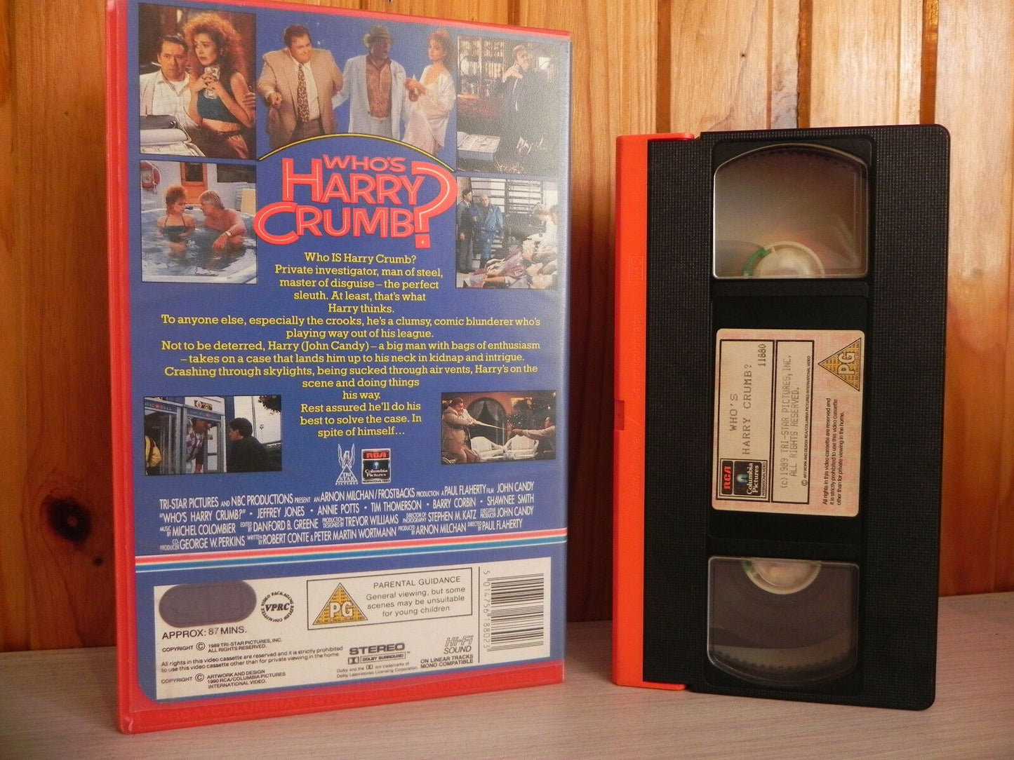 Who's Harry Crumb - John Candy - Comedy - Big Box RCA Original - 1989 - Pal VHS-