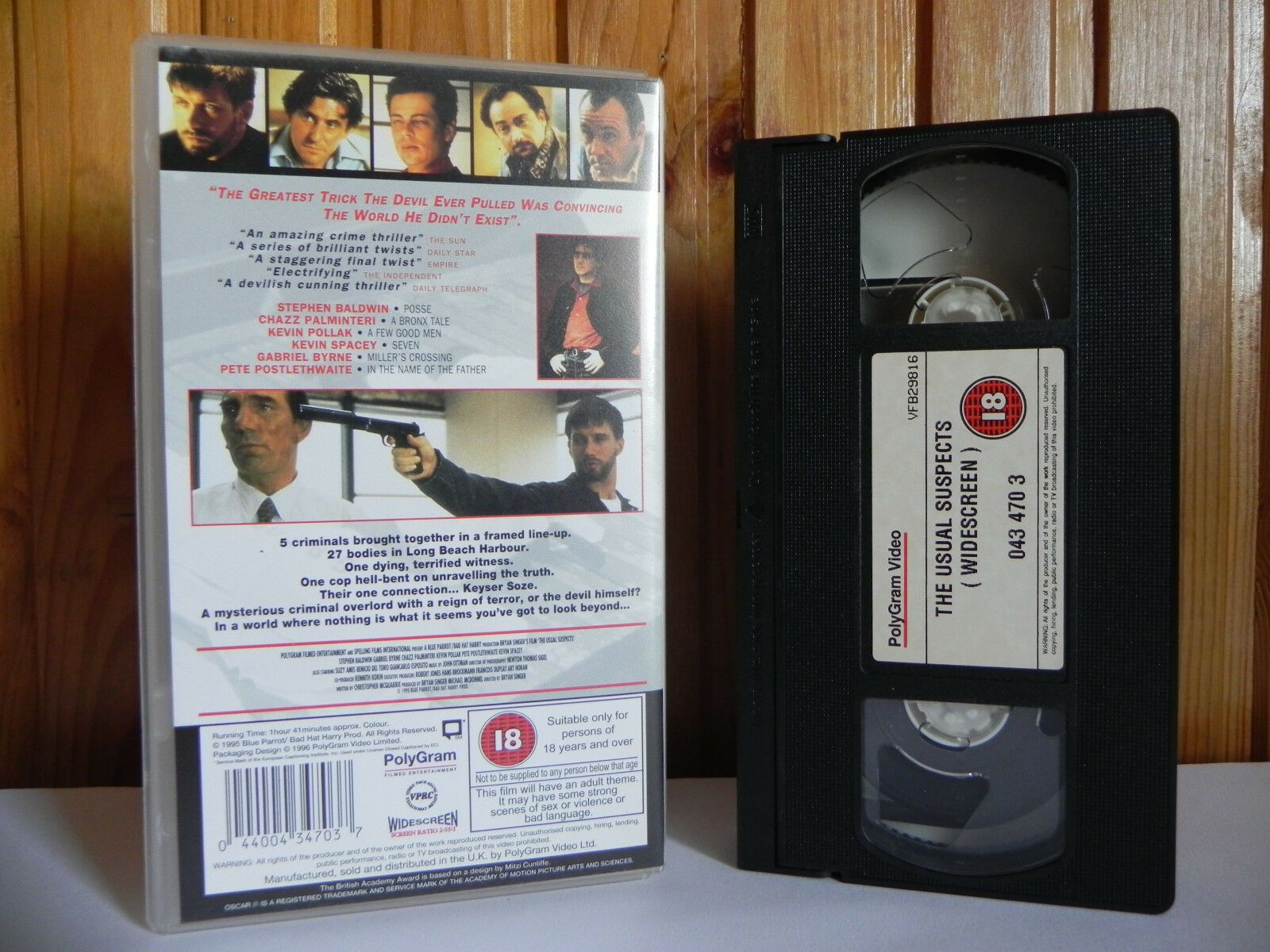 Widescreen: Usual Suspects - Thriller - Benicio Del Toro - Kevin Spacey - VHS-