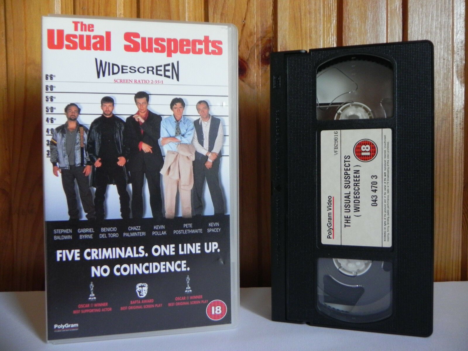 Widescreen: Usual Suspects - Thriller - Benicio Del Toro - Kevin Spacey - VHS-