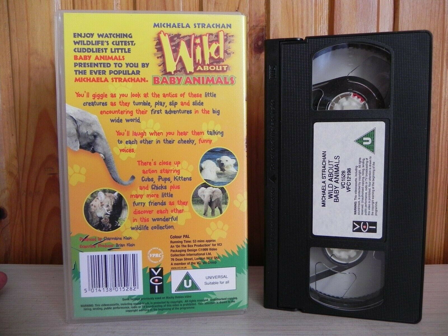 Wild About: Baby Animals; [Michaela Strachan] Wildlife - Educational - Children's - Pal VHS-