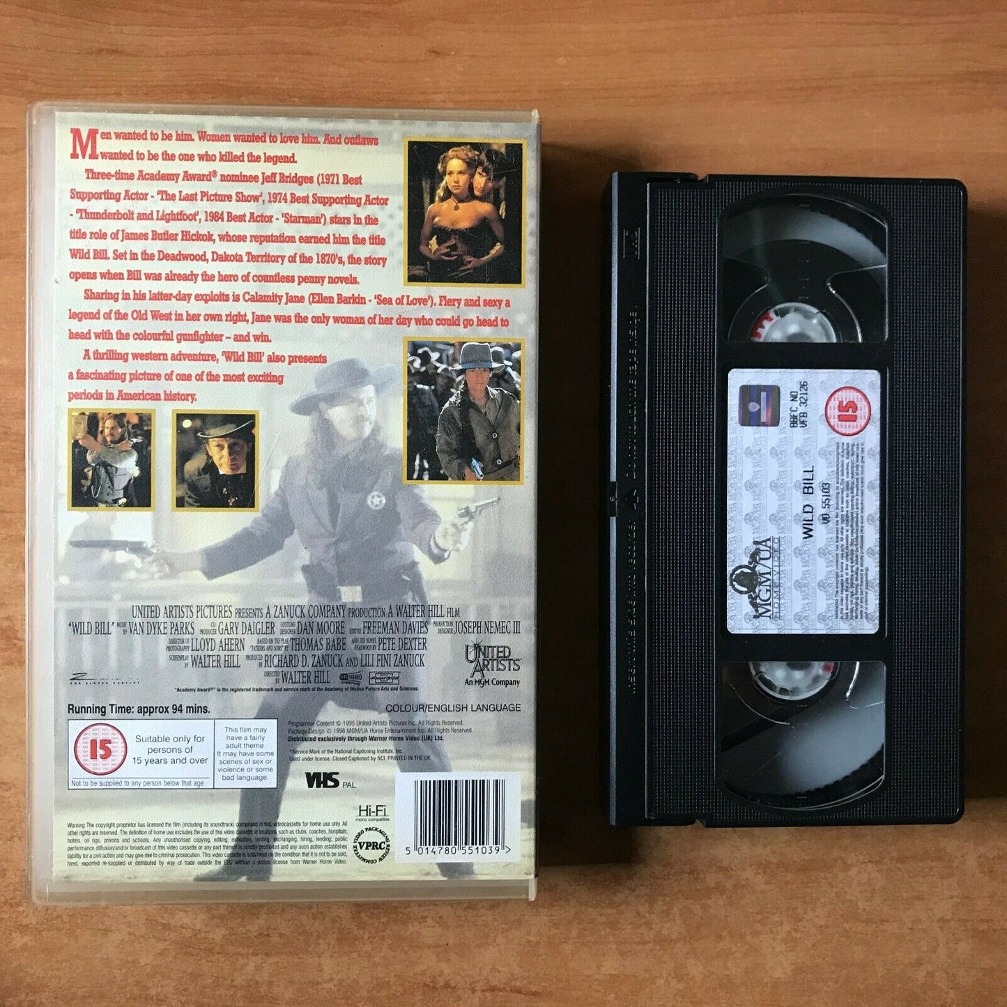 Wild Bill: Biographical Western [Large Box] Jeff Bridges / Ellen Barkin - VHS-