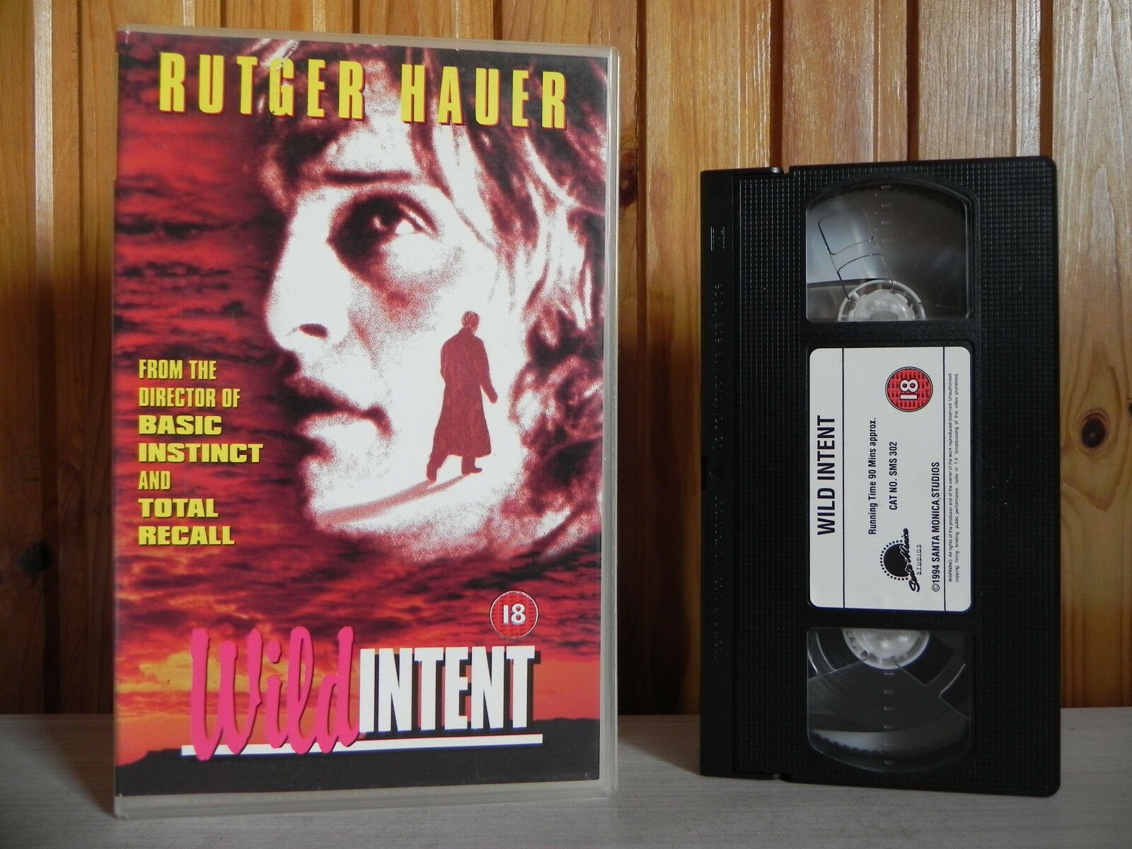 Wild Intent - Santa Monica Studios - Romance - Rutger Hauer - Large Box - VHS-