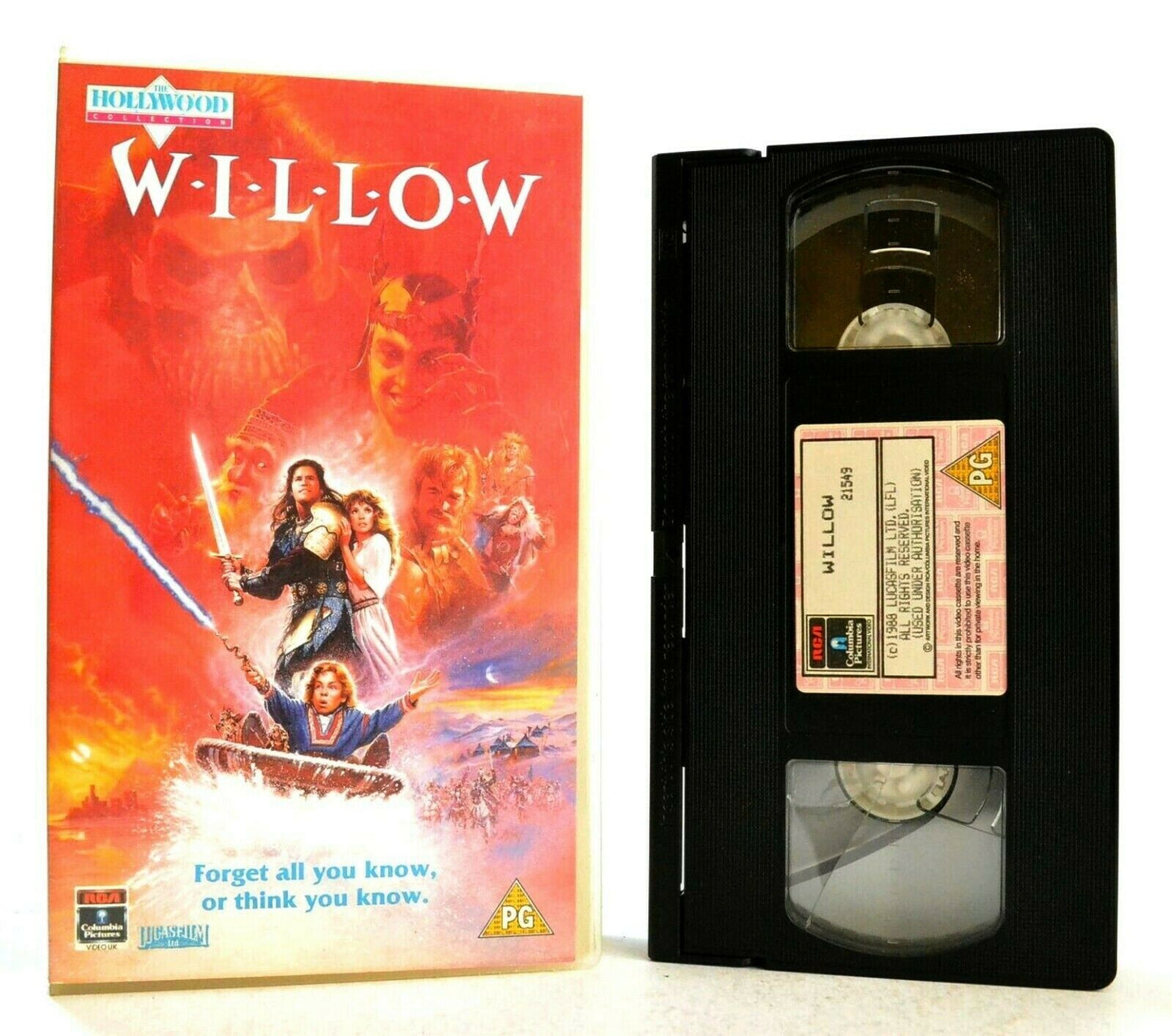 Willow: Story By G.Lucas - Fantasy (1988) - Val Kilmer - Children's - Pal VHS-