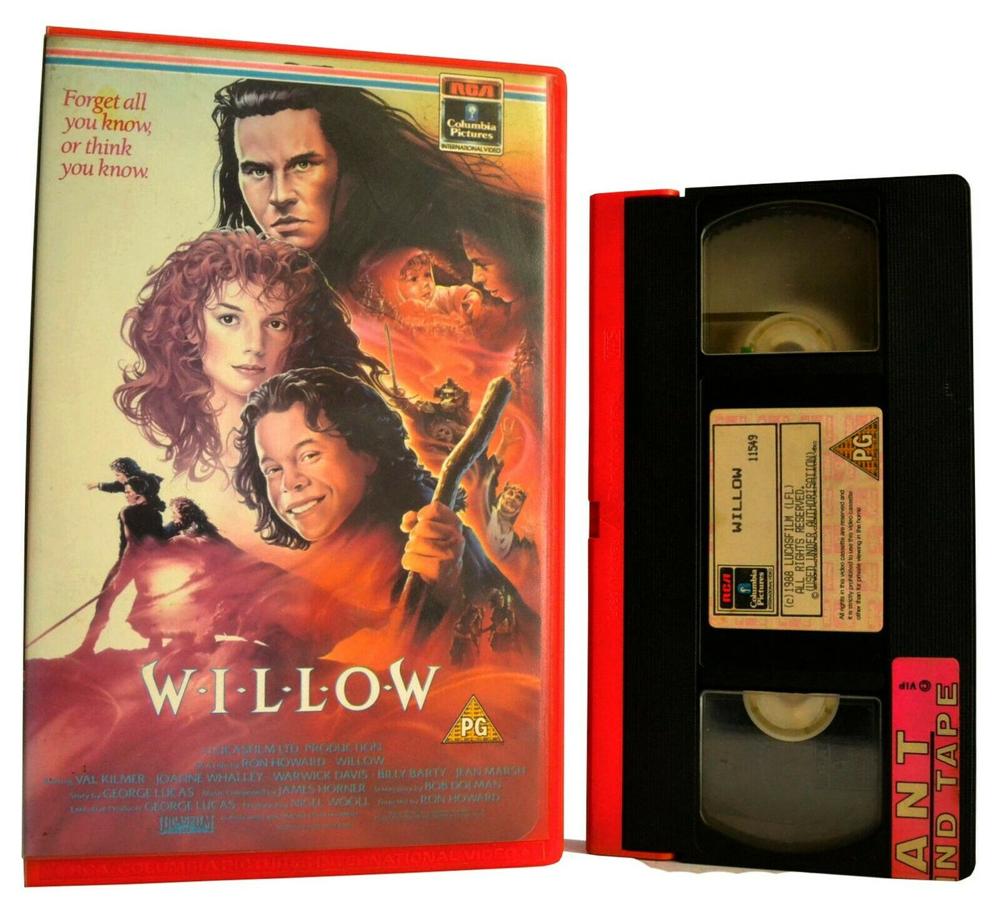 Willow: Story By G.Lucas - High Fantasy (1988) - Large Box - Ex-Rental - VHS-