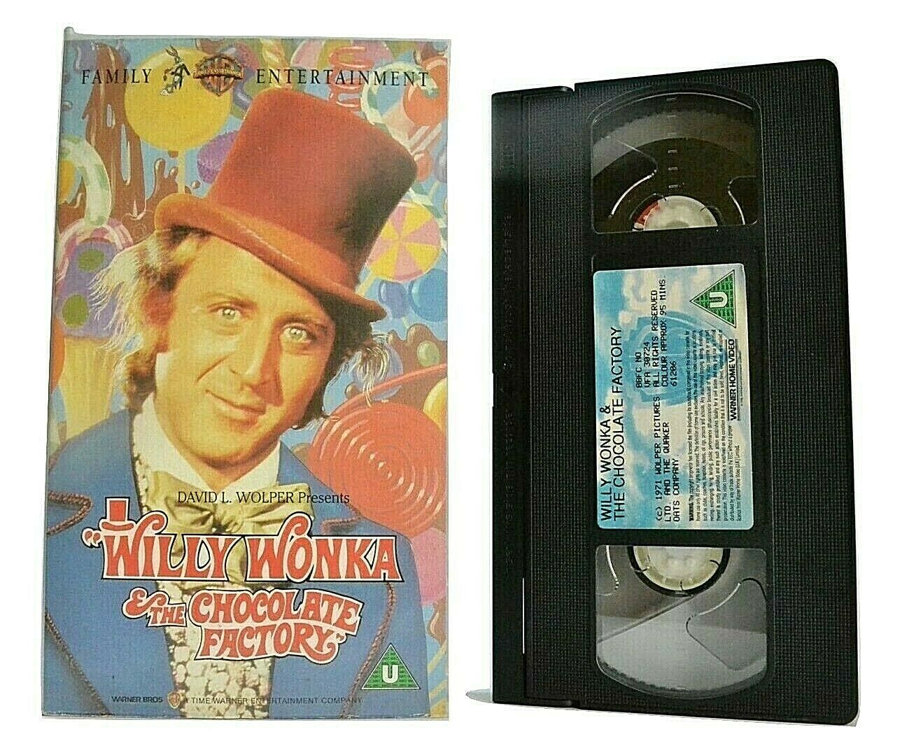 Willy Wonka And The Chocolate Factory - Musical Fantasy - Gene Wilder - Pal VHS-