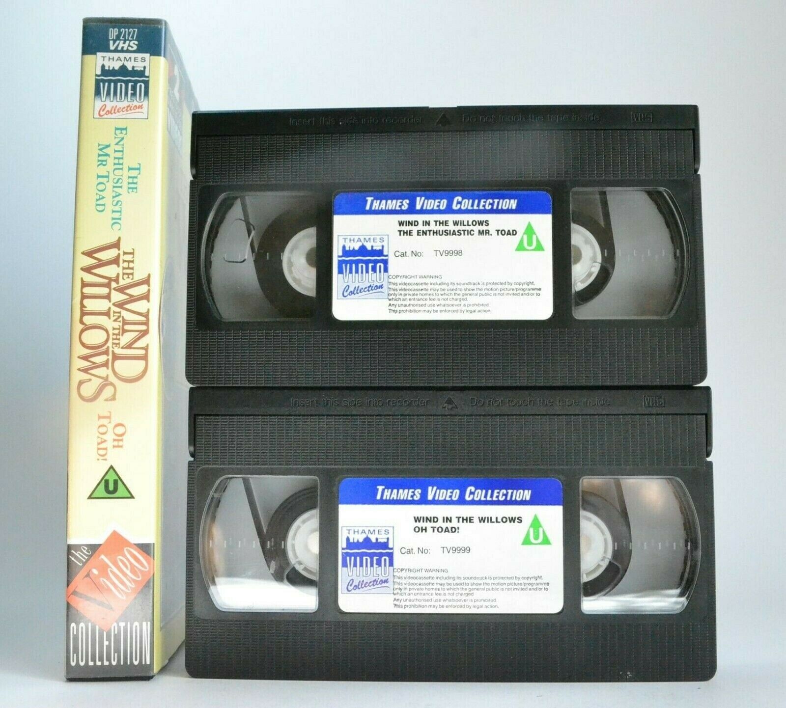 Wind In The Willows: 2x - Enthusiastic Mr. Toad / Oh Toad - Video Collection VHS-