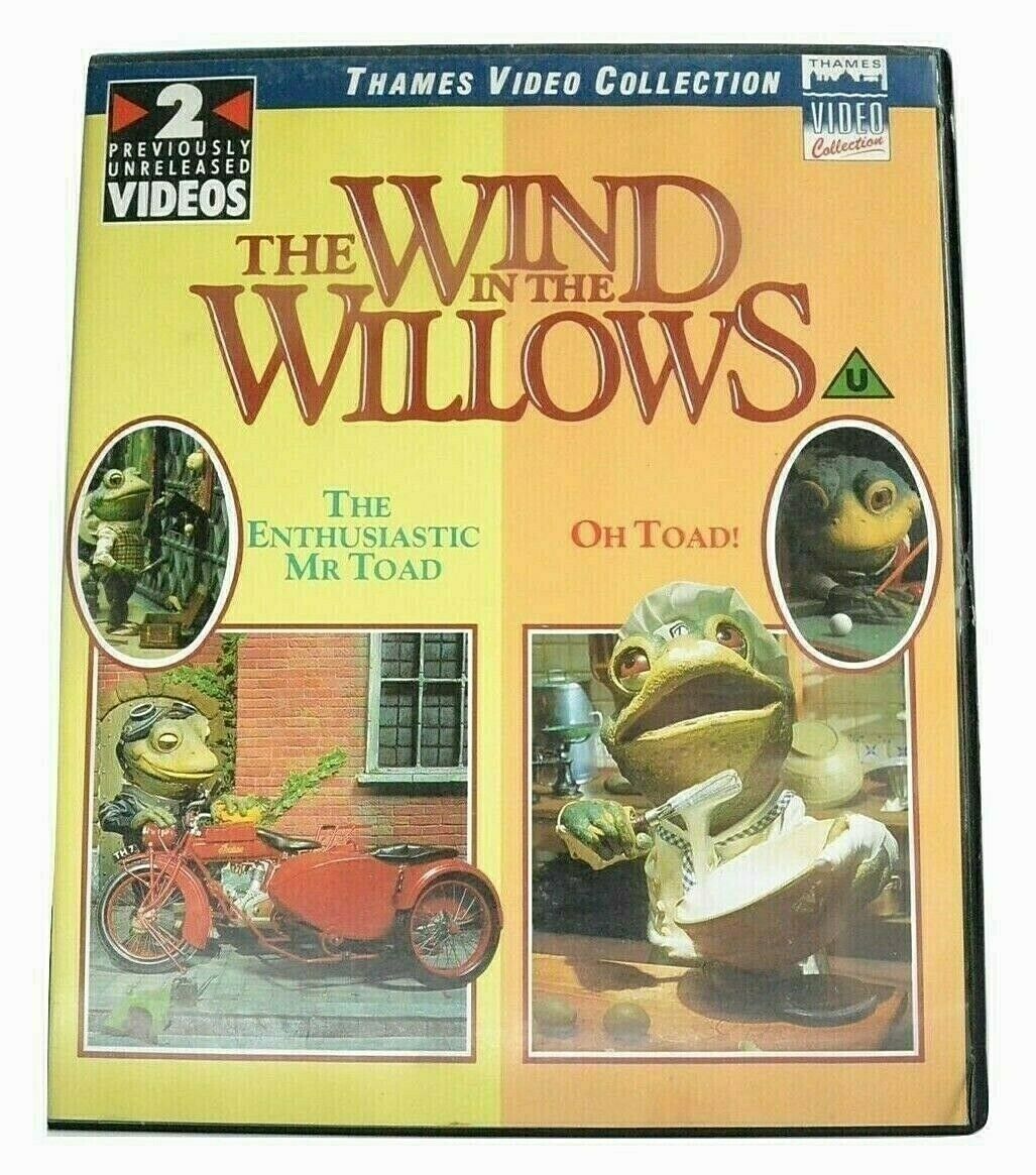 Wind In The Willows: 2x - Enthusiastic Mr. Toad / Oh Toad - Video Collection VHS-