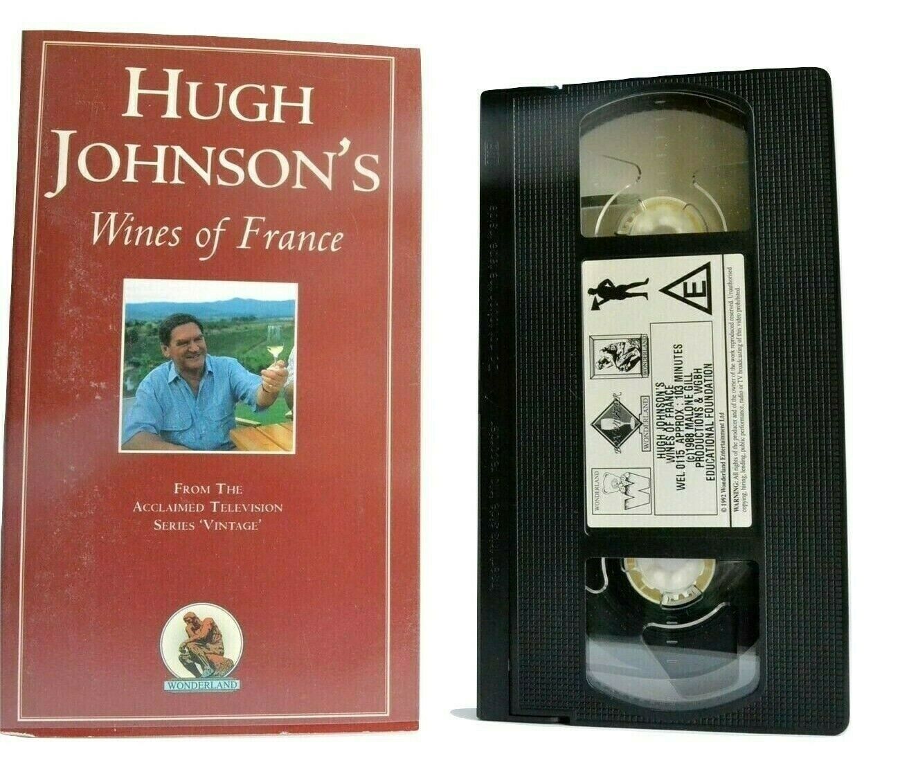 Wines Of France: By Hugh Johnson - Burgundy - Bordeux - Champagne - Pal VHS-