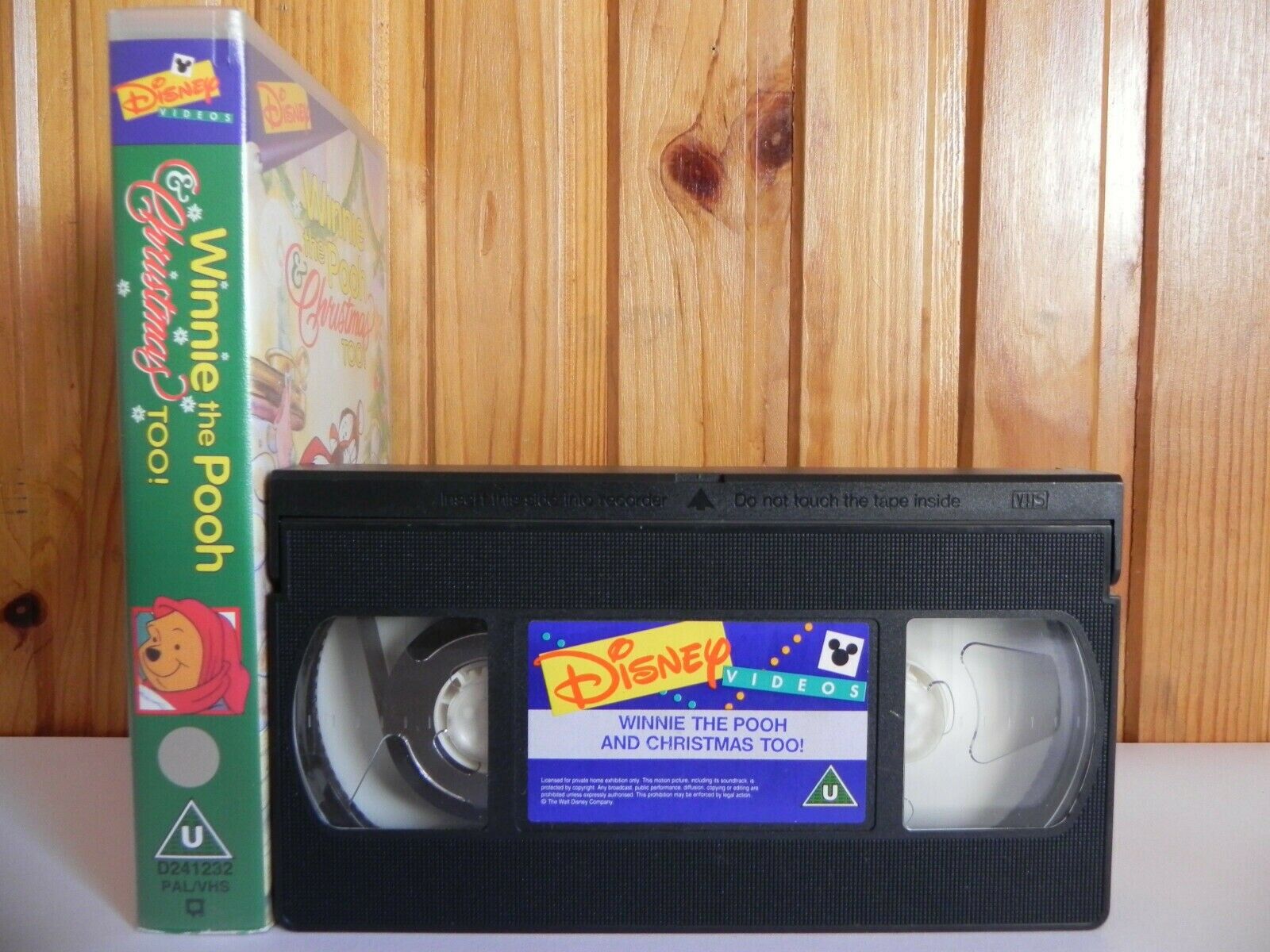 Winnie The Pooh & Christmas Too! - Disney - Family - Animated - Kids - Pal VHS-