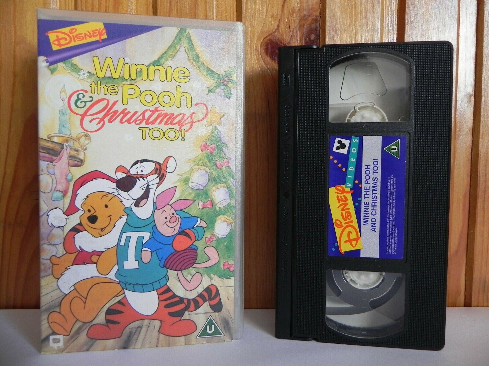 Winnie The Pooh & Christmas Too! - Disney - Family - Animated - Kids - Pal VHS-