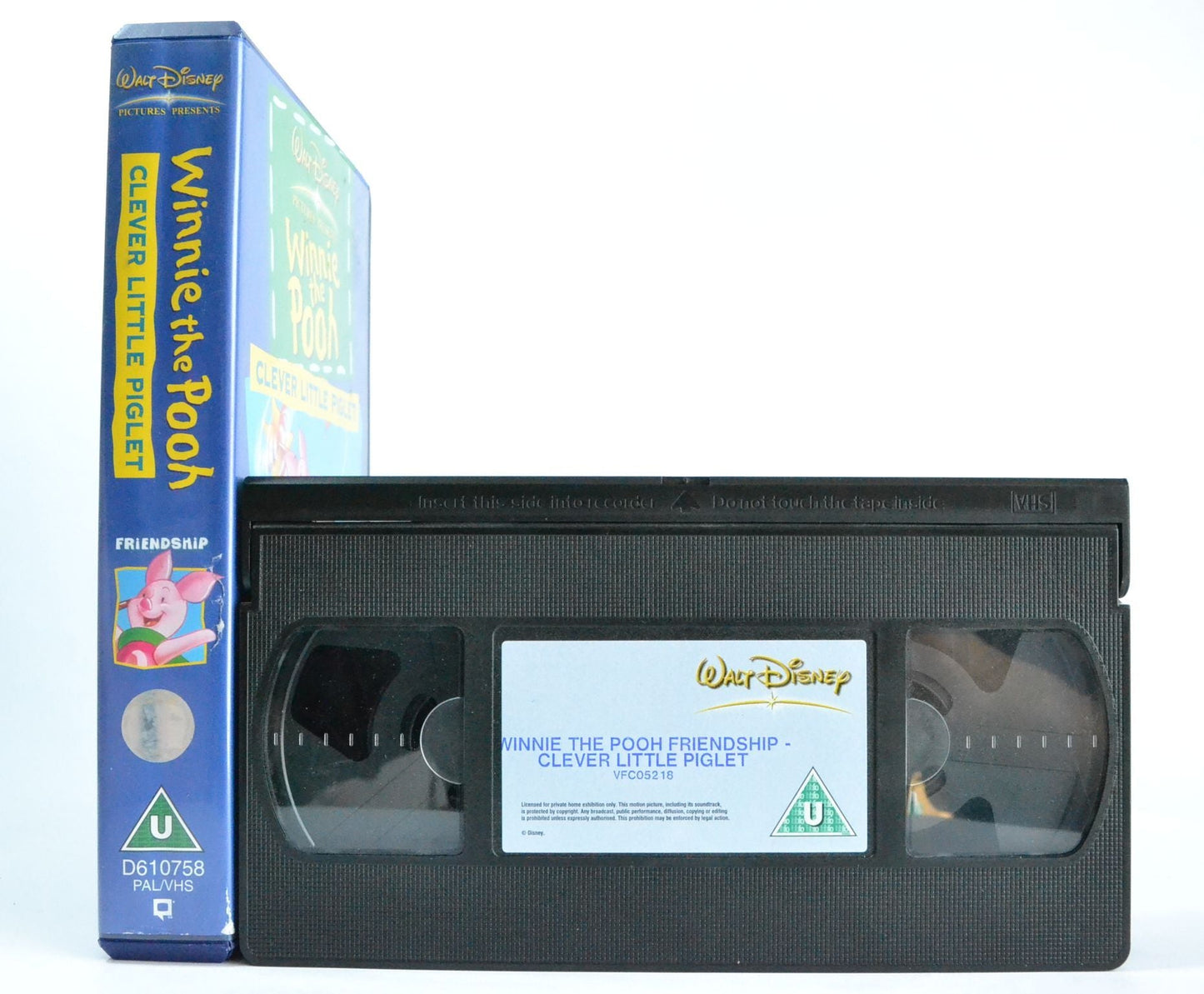 Winnie The Pooh: Clever Little Piglet - Friendship - Disney Educ Animation - VHS-