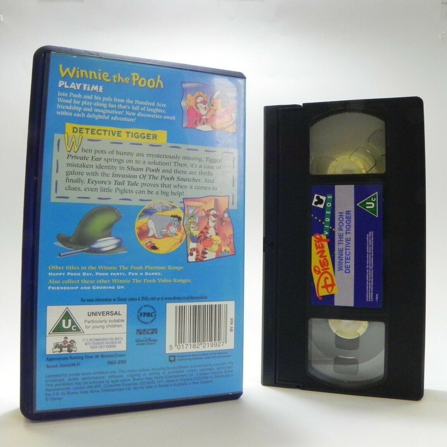 Winnie The Pooh: Detective Tigger - Playtime - Animated - Children's - Pal VHS-