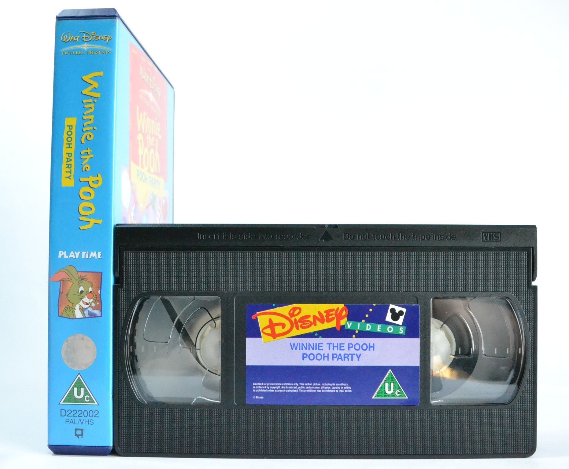 Winnie The Pooh: Pooh Party - Playtime Range - Disney Education Animation - VHS-