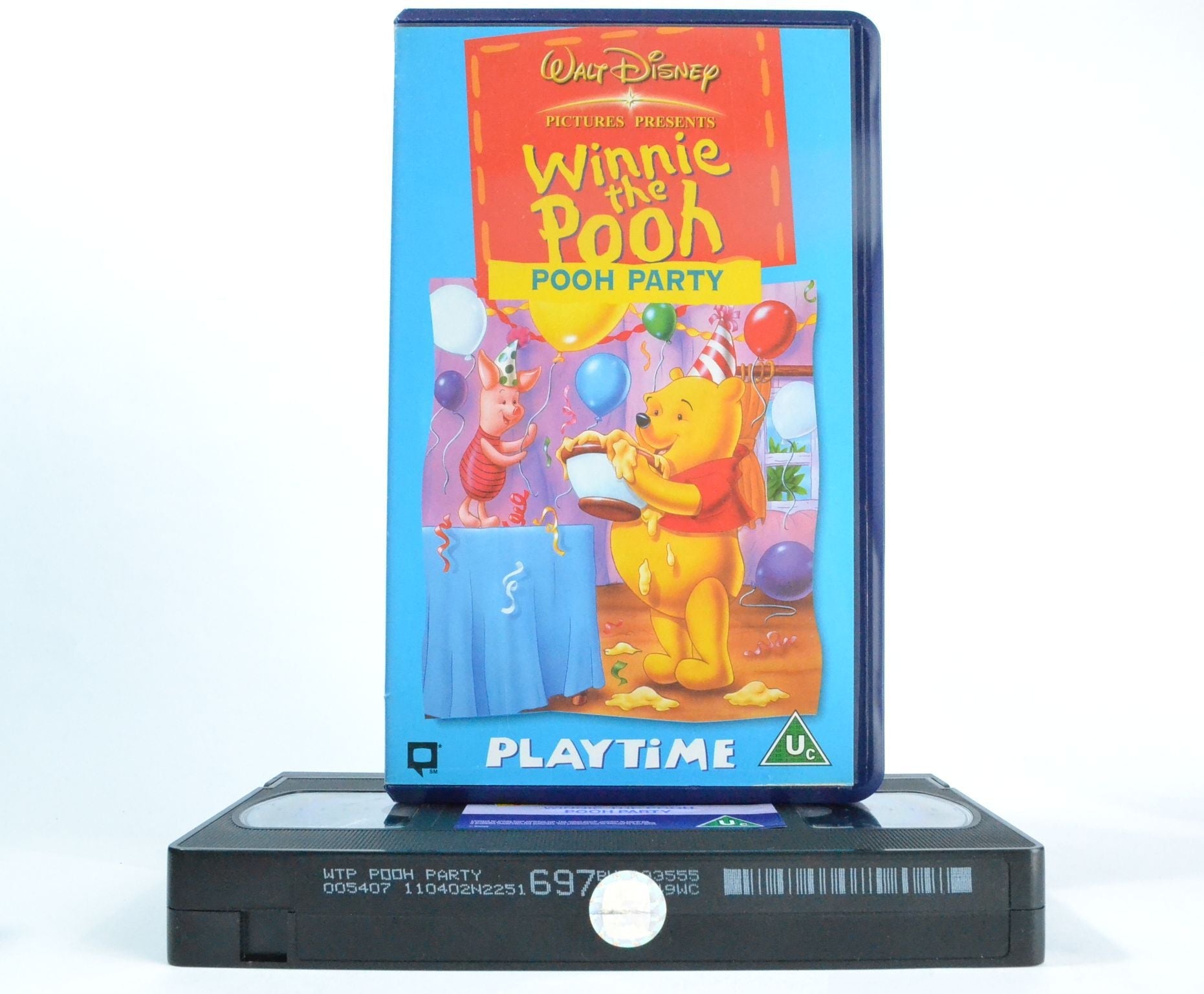 Winnie The Pooh: Pooh Party - Playtime Range - Disney Education Animation - VHS-