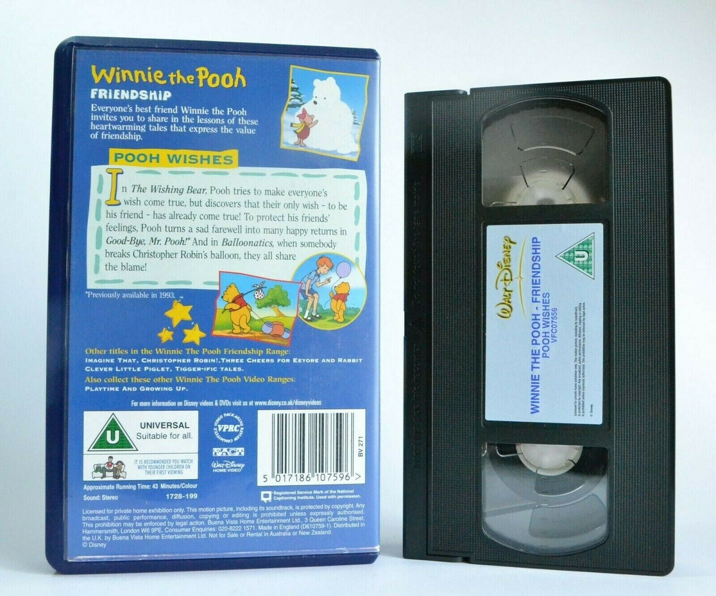 Winnie The Pooh: Pooh Wishes - Walt Disney - Animated - A.A.Milne - Kids - VHS-