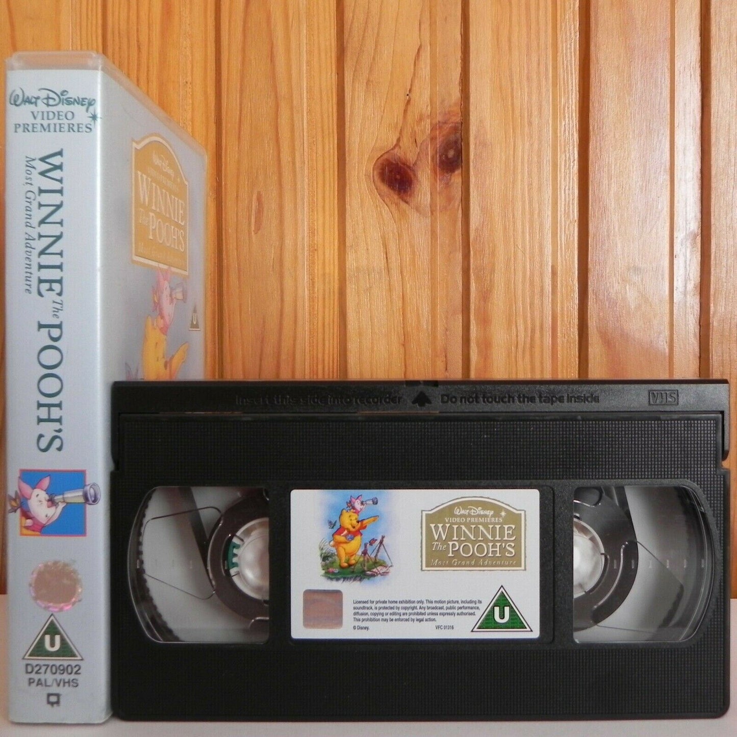 Winnie The Pooh's Most Grand Adventure - Walt Disney - Animated - Kids - Pal VHS-