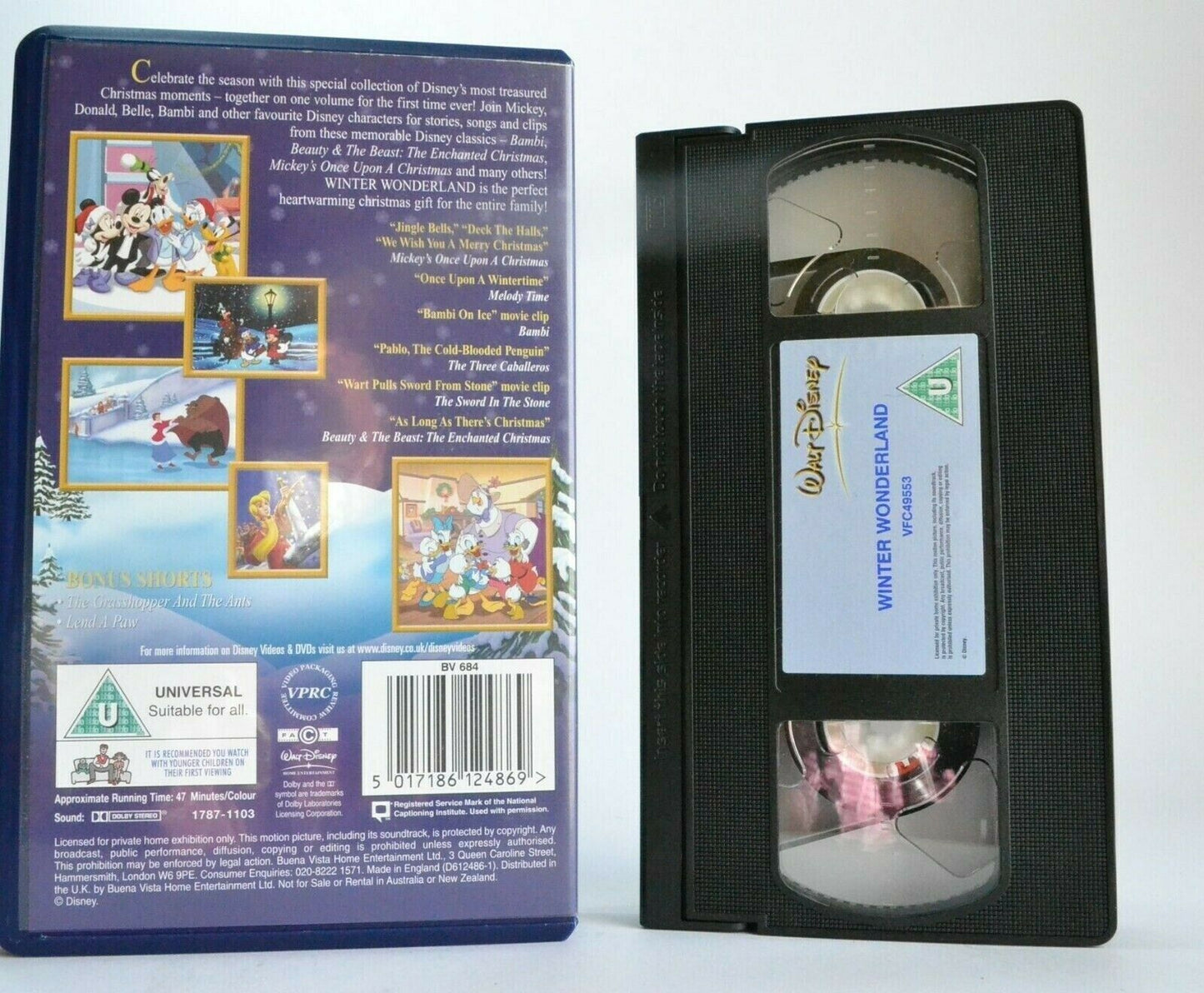 Winter Wonderland: Christmas Moments - Walt Disney - Animated - Children's - VHS-