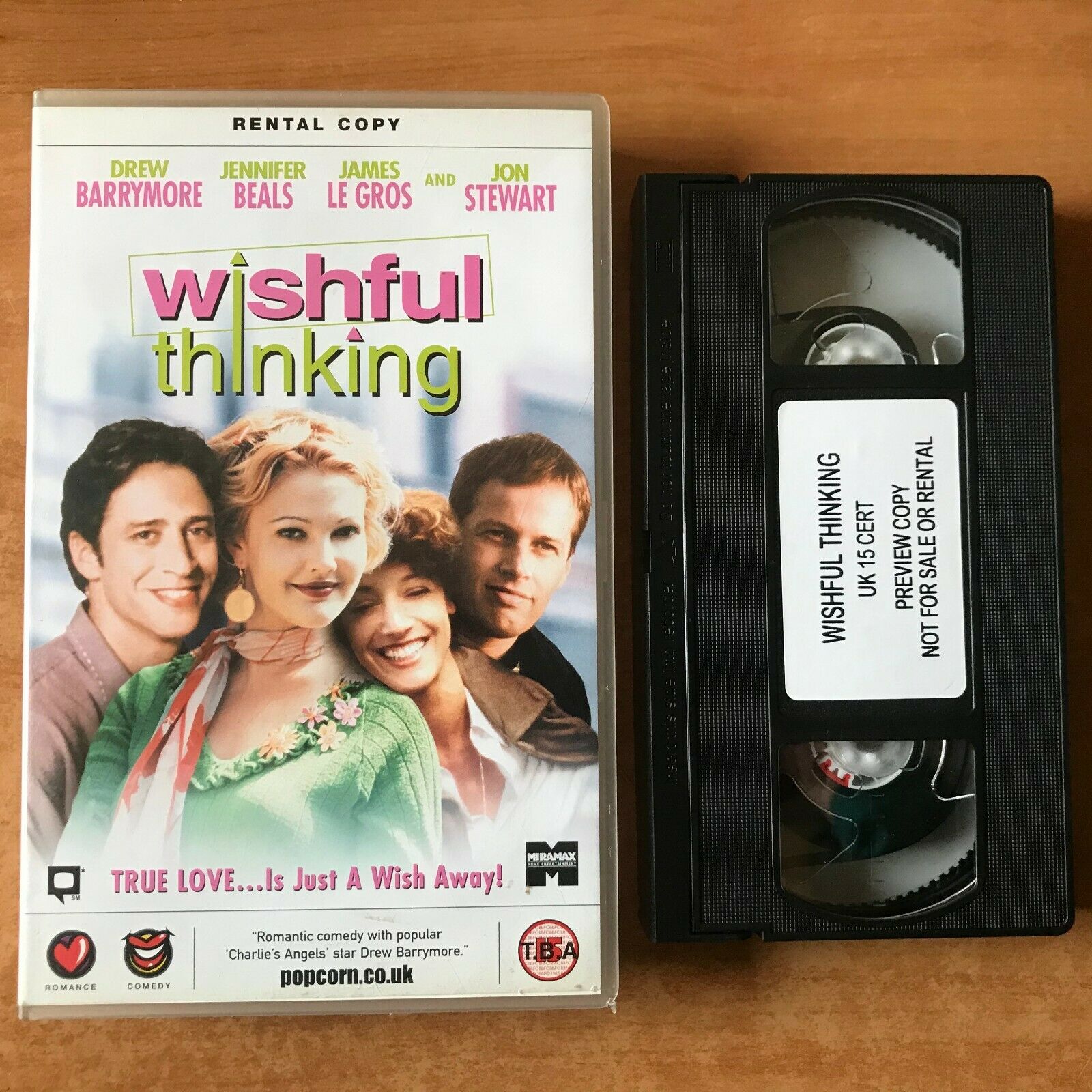 Wishful Thinking: Romantic Comedy; Sample Tape [Big Box] Drew Barrymore - VHS-