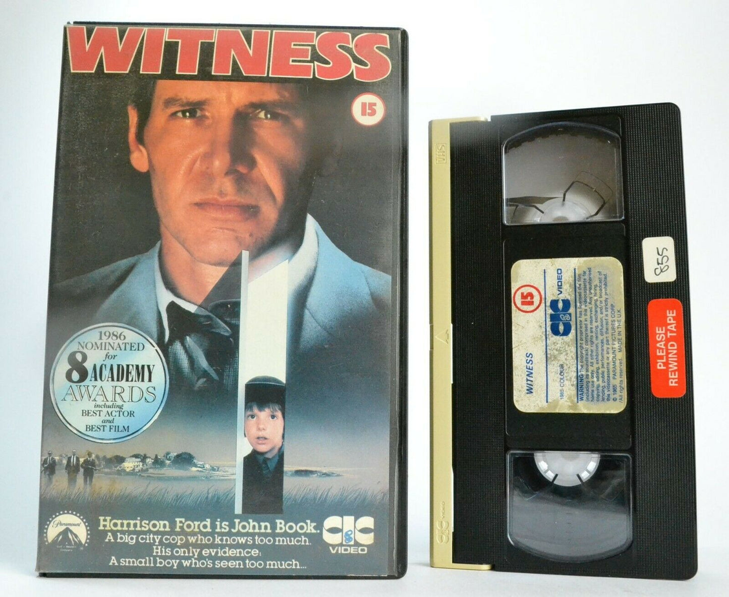 Witness (1985); [Peter Weir] - Crime Thriller <[Rental]> Harrison Ford - Pal VHS-