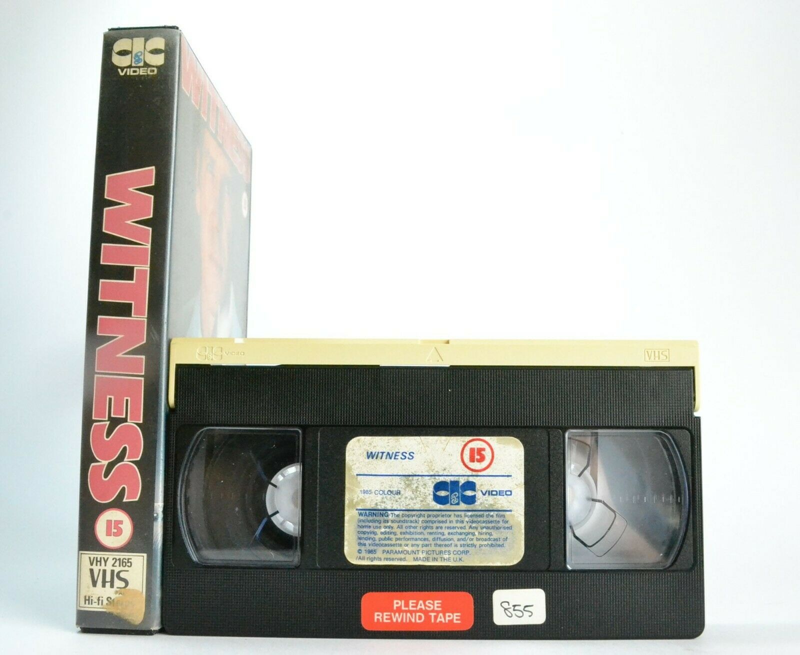 Witness (1985); [Peter Weir] - Crime Thriller <[Rental]> Harrison Ford - Pal VHS-