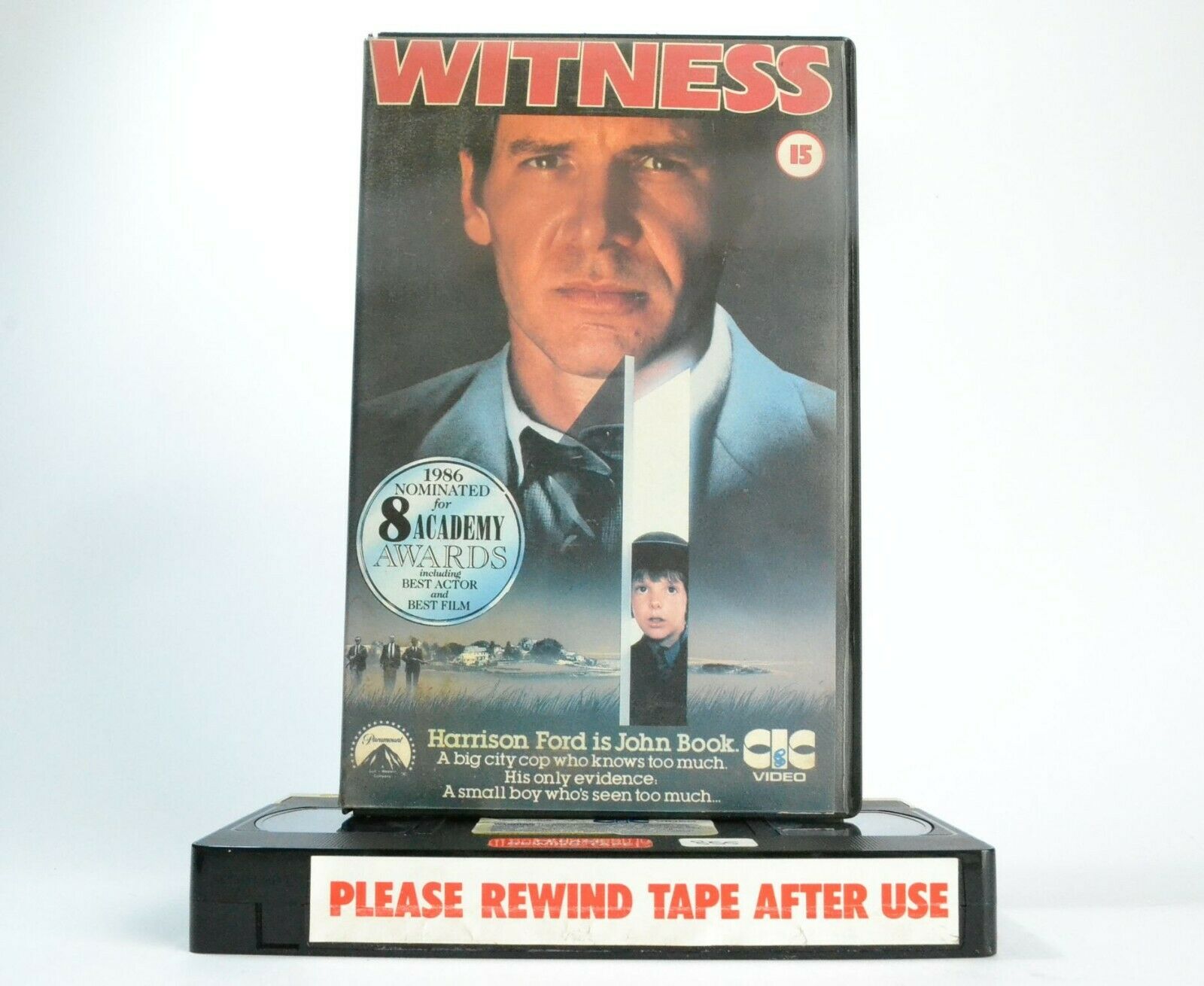 Witness (1985); [Peter Weir] - Crime Thriller <[Rental]> Harrison Ford - Pal VHS-