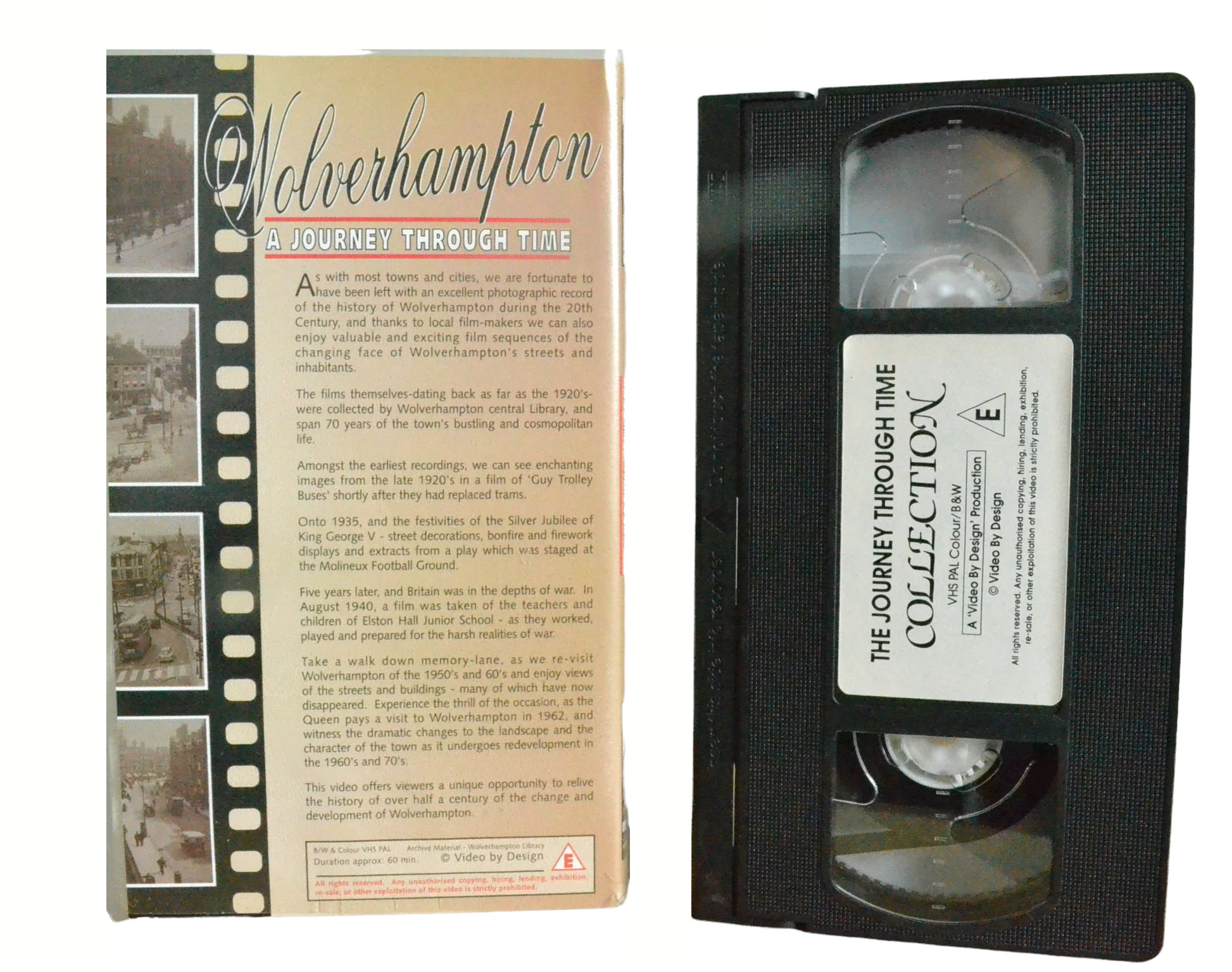 Wolverhampton-A Journey Through Time - Emma Thompson - Design - Vintage - Pal VHS-