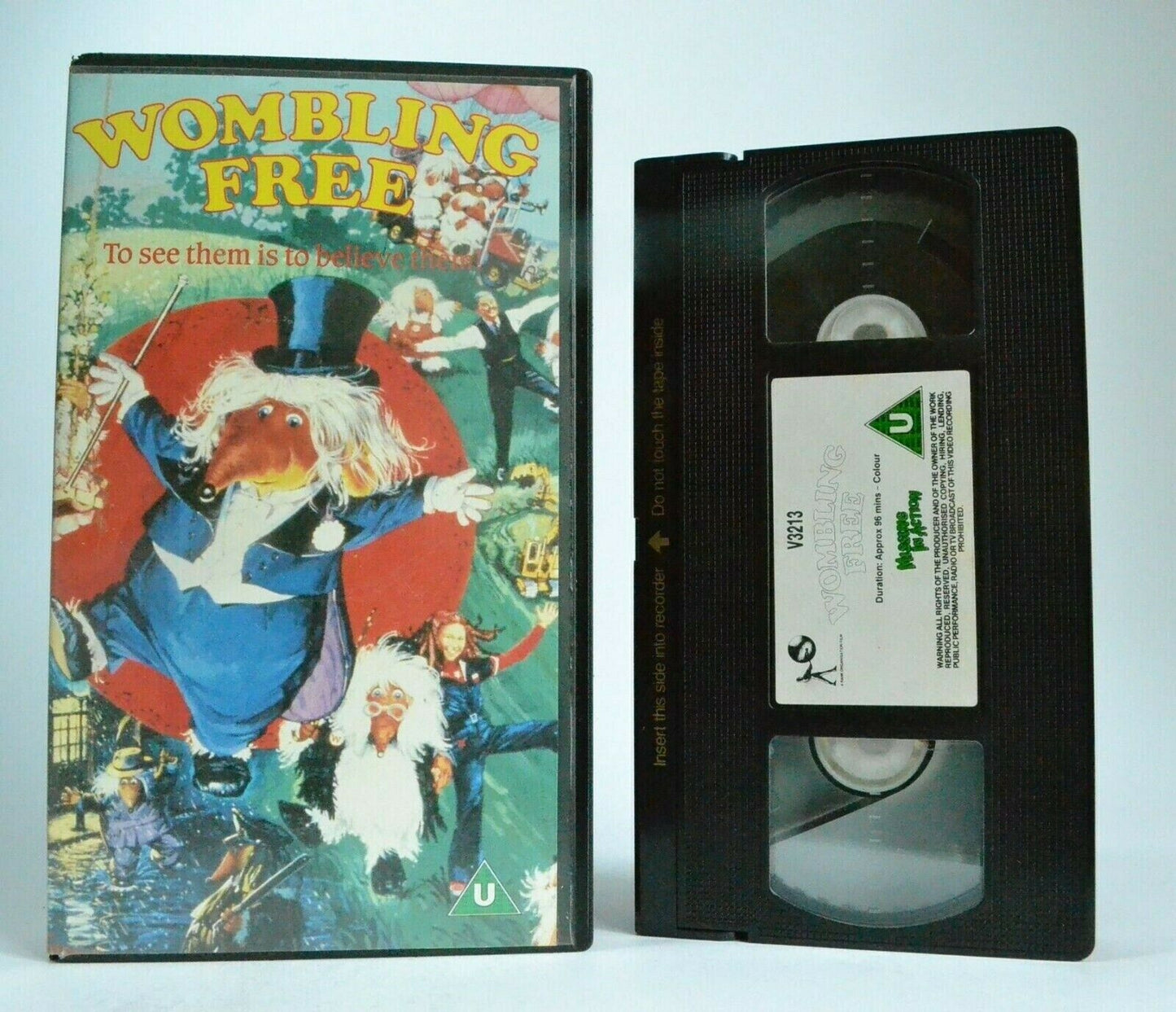 Wombling Free: By L.Jeffries (1977) - Children's BBC Series Adaption - Pal VHS-