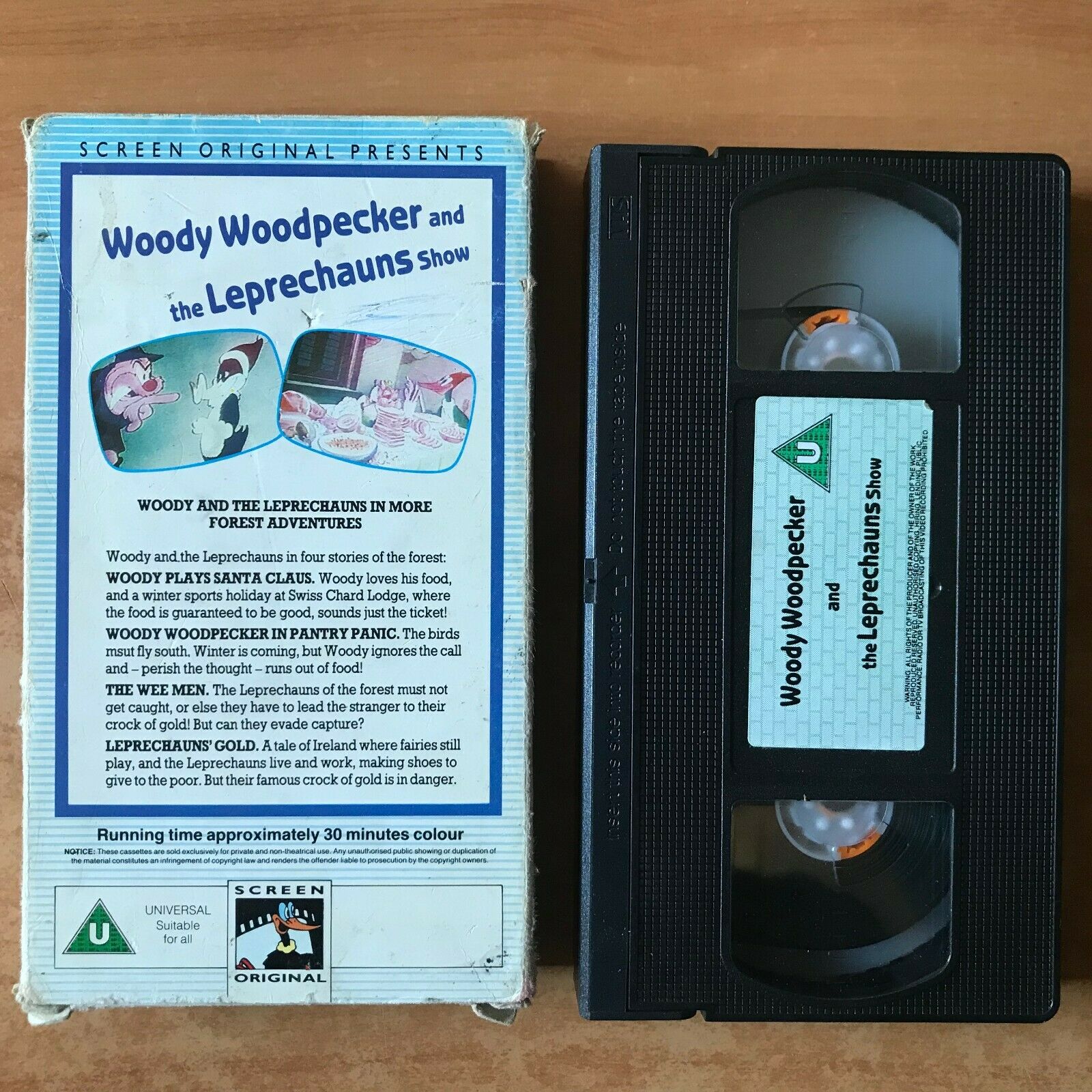 Woody Woodpecker And The Leprechauns Show; [Carton] Animated - Kids - Pal VHS-