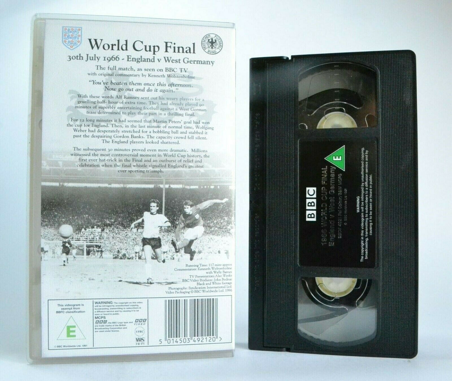 World Cup Final 1966: England Vs West Germany - Full Match - Football - Pal VHS-