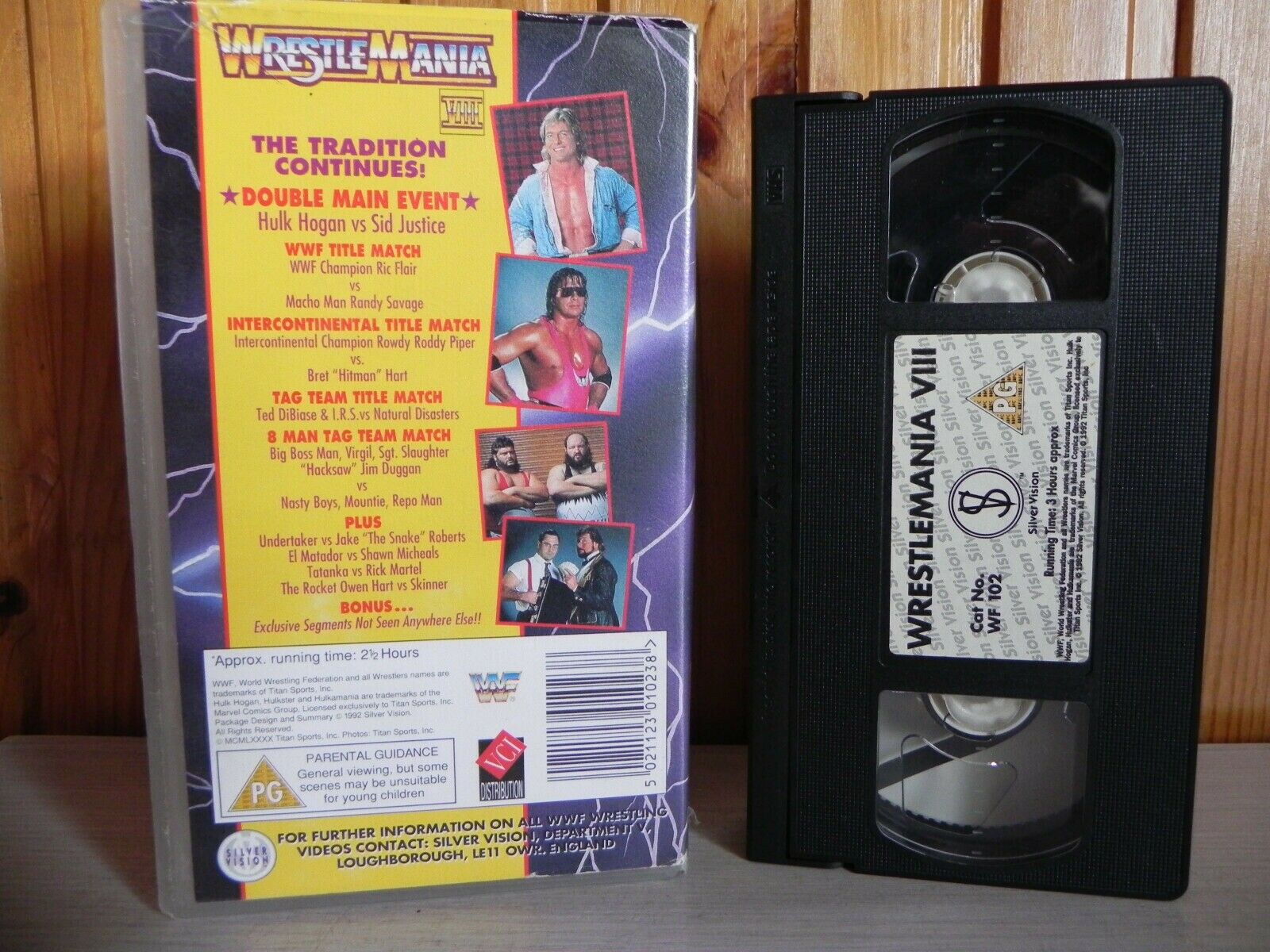 WrestleMania 8 - Hulk Hogan VS Sid Justice - Rick Flair VS Macho Man - Pal VHS-