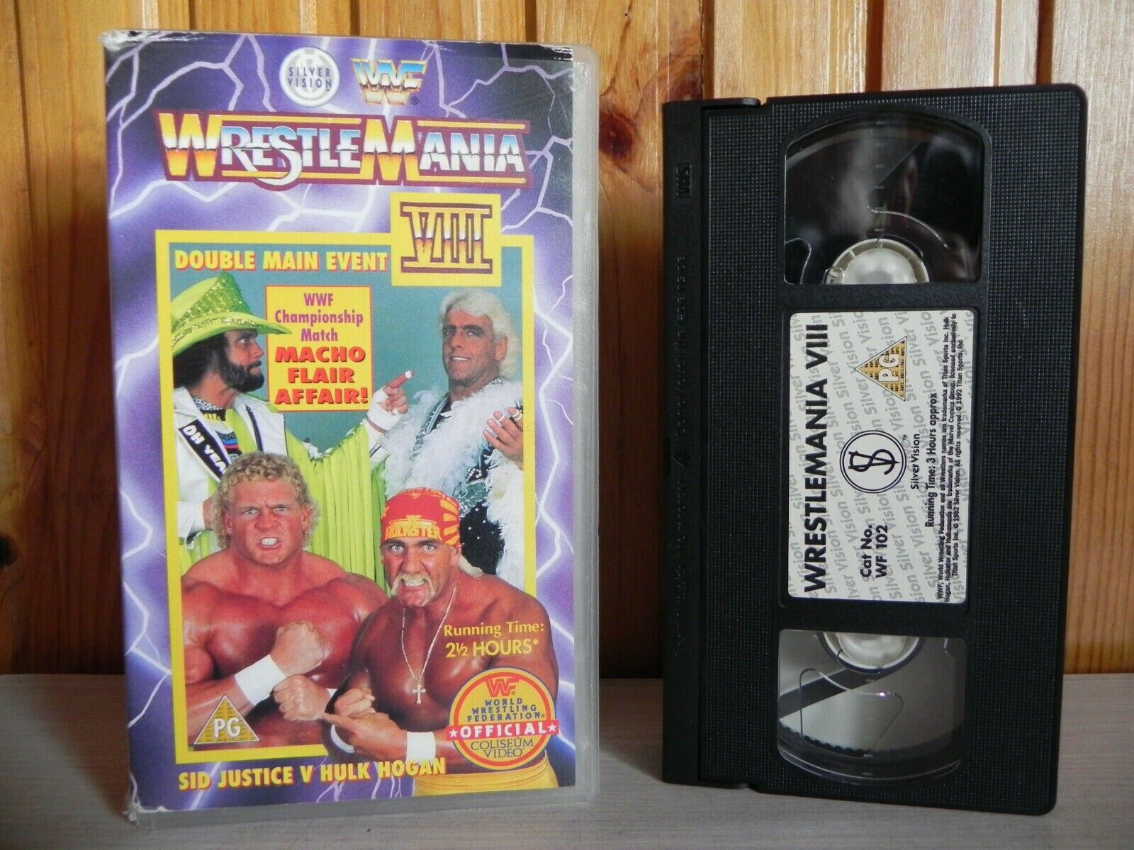 WrestleMania 8 - Hulk Hogan VS Sid Justice - Rick Flair VS Macho Man - Pal VHS-