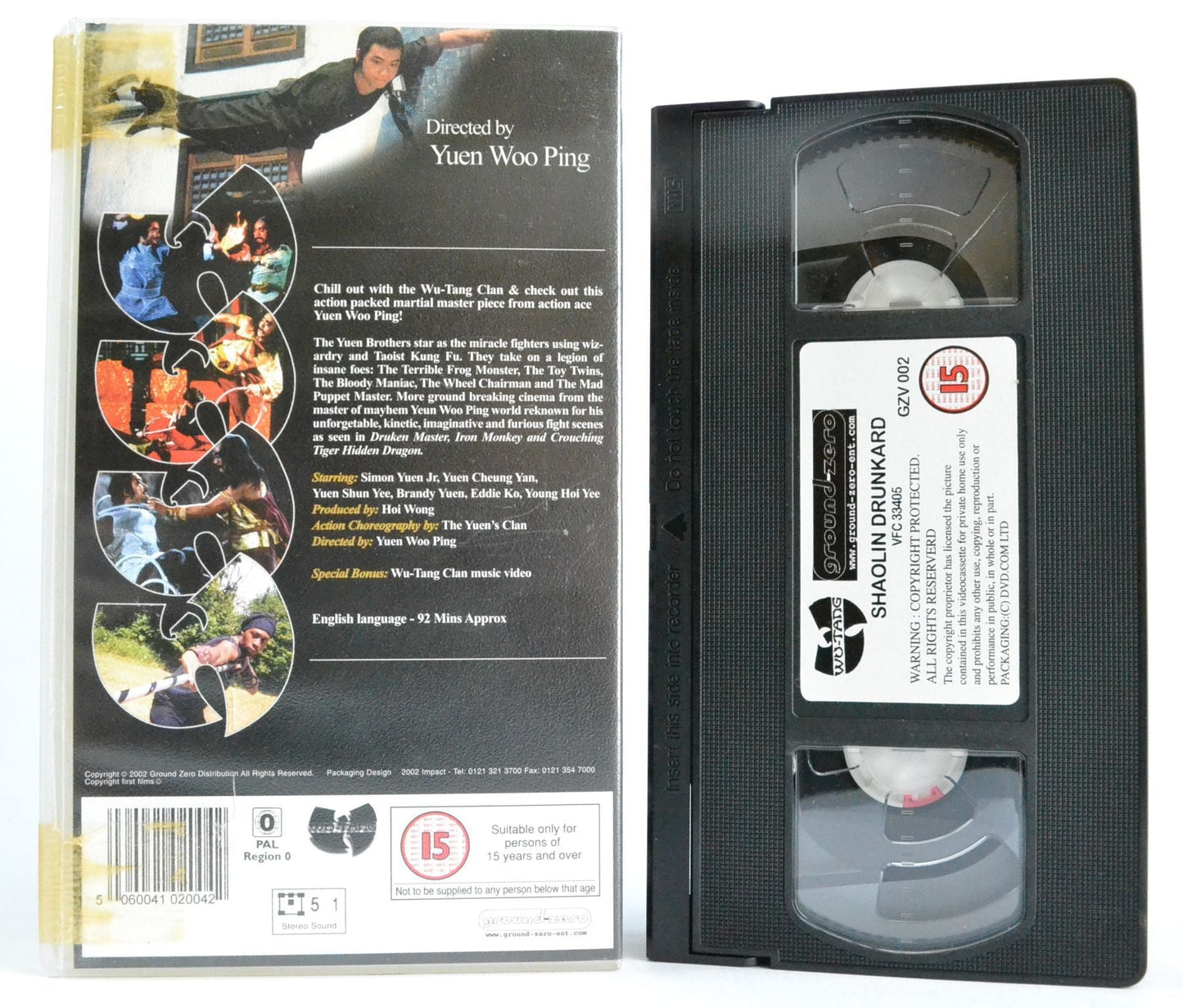 Wu-Tang Clan: Shaolin Drunkard; Yuen Woo Ping - Kung-Fu [Widescreen] - VHS-