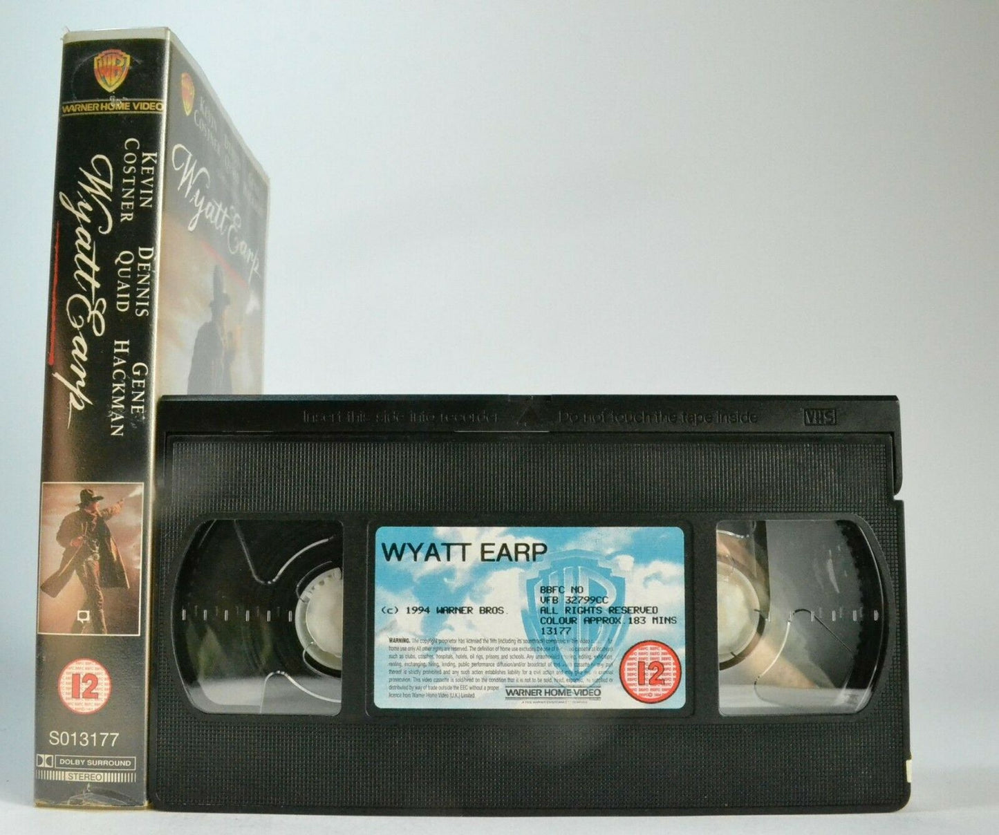 Wyatt Earp (1994): Biographical Western - Kevin Costner / Gene Hackman - Pal VHS-