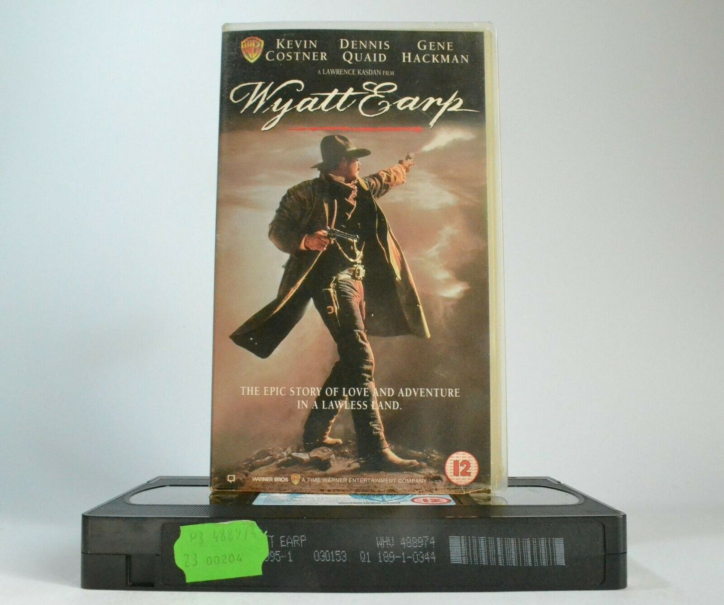 Wyatt Earp (1994): Biographical Western - Kevin Costner / Gene Hackman - Pal VHS-