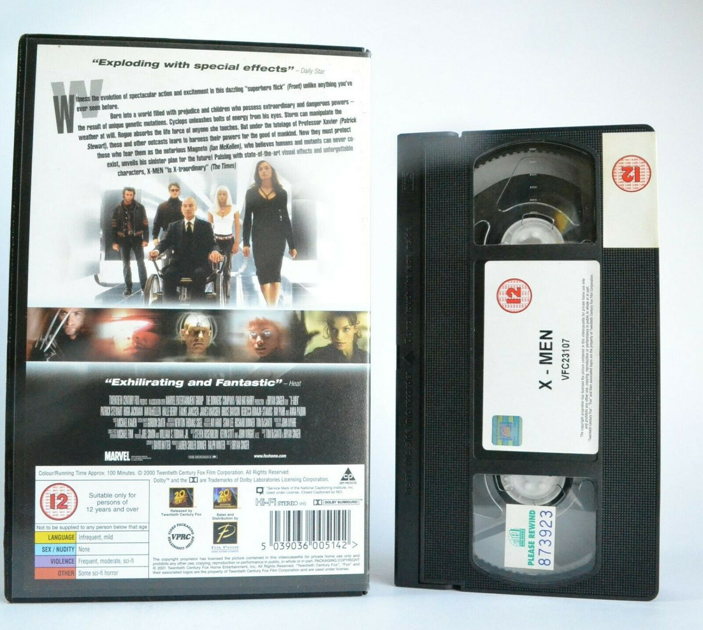 X-Men (2000): Superhero Movie - Large Box - Hugh Jackman/Halle Berry - VHS-