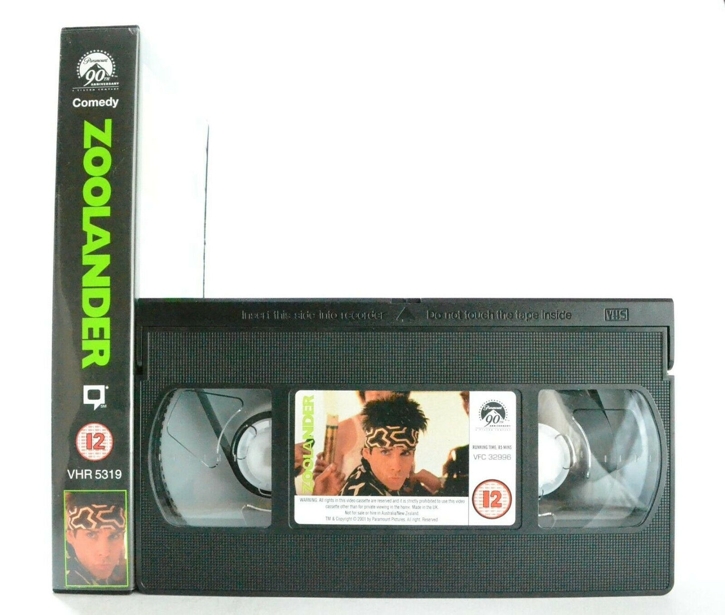 Zoolander: Film By Ben Stiller - Fashion Comedy - O.Wilson/W.Ferrell - Pal VHS-