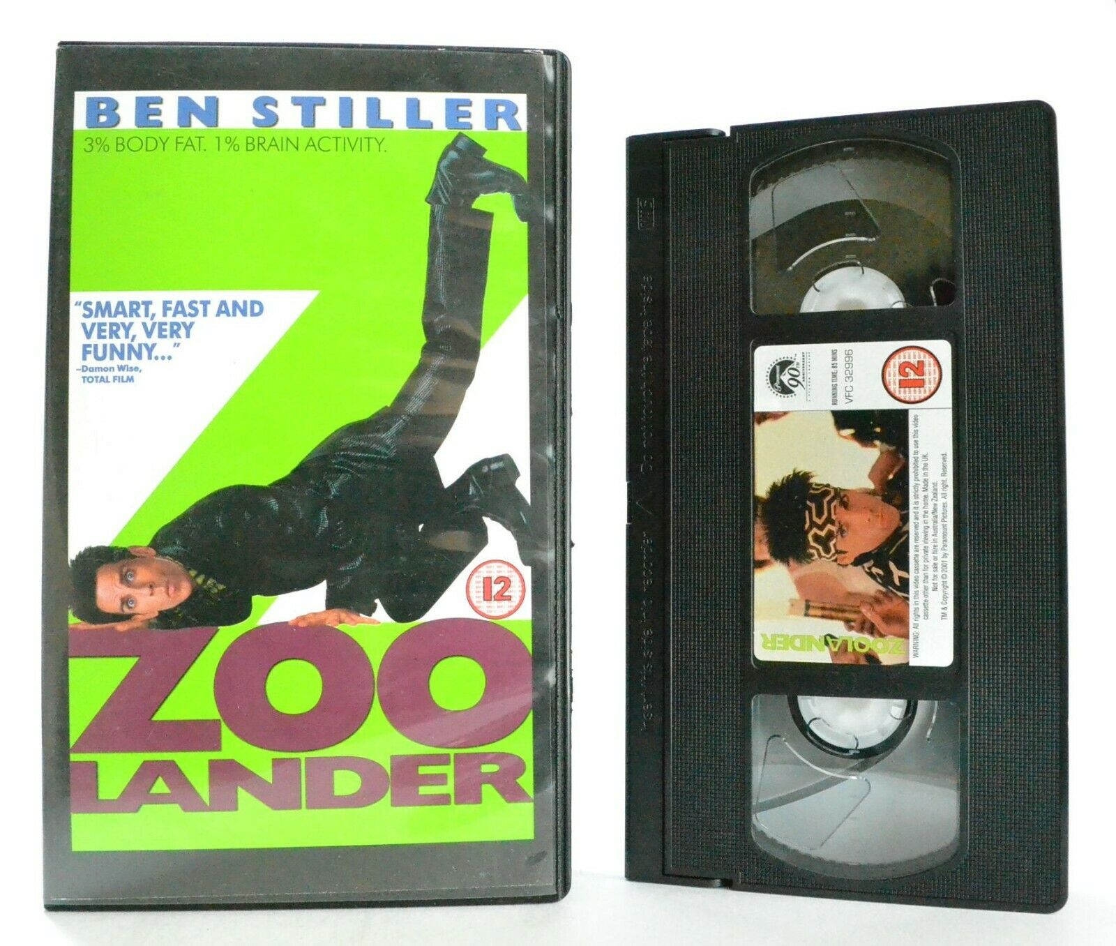 Zoolander: Film By Ben Stiller - Fashion Comedy - O.Wilson/W.Ferrell - Pal VHS-