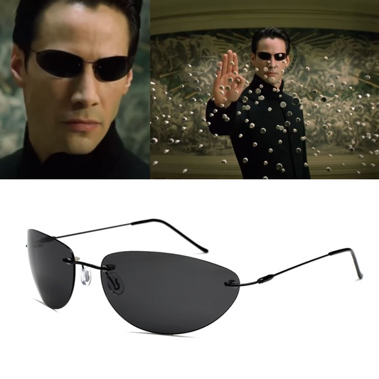 Bike Shop - Polarized Sunglasses Driving The Matrix Rimless Neo