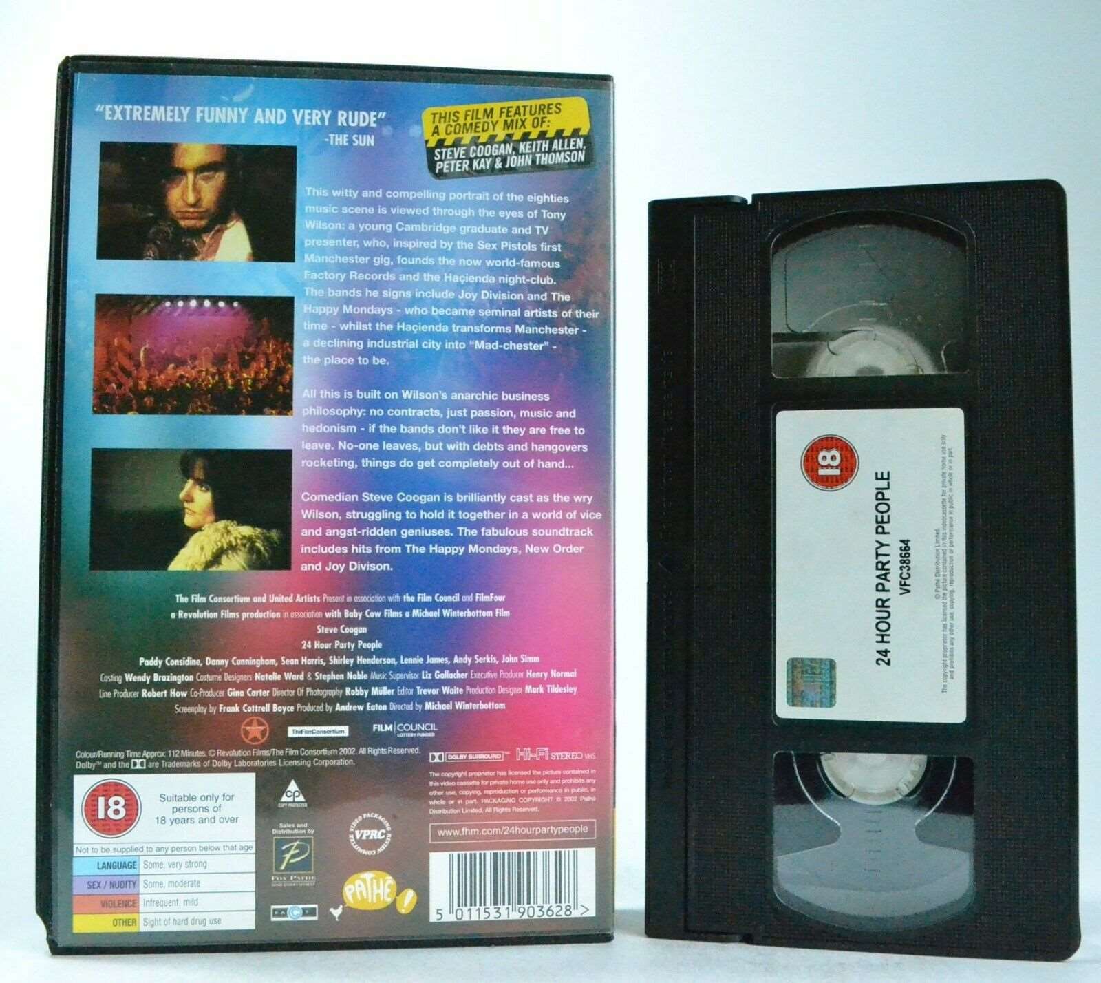 24 Hour Party People: Cult Music Film - Large Box - S.Coogan/S.Henderson - VHS-