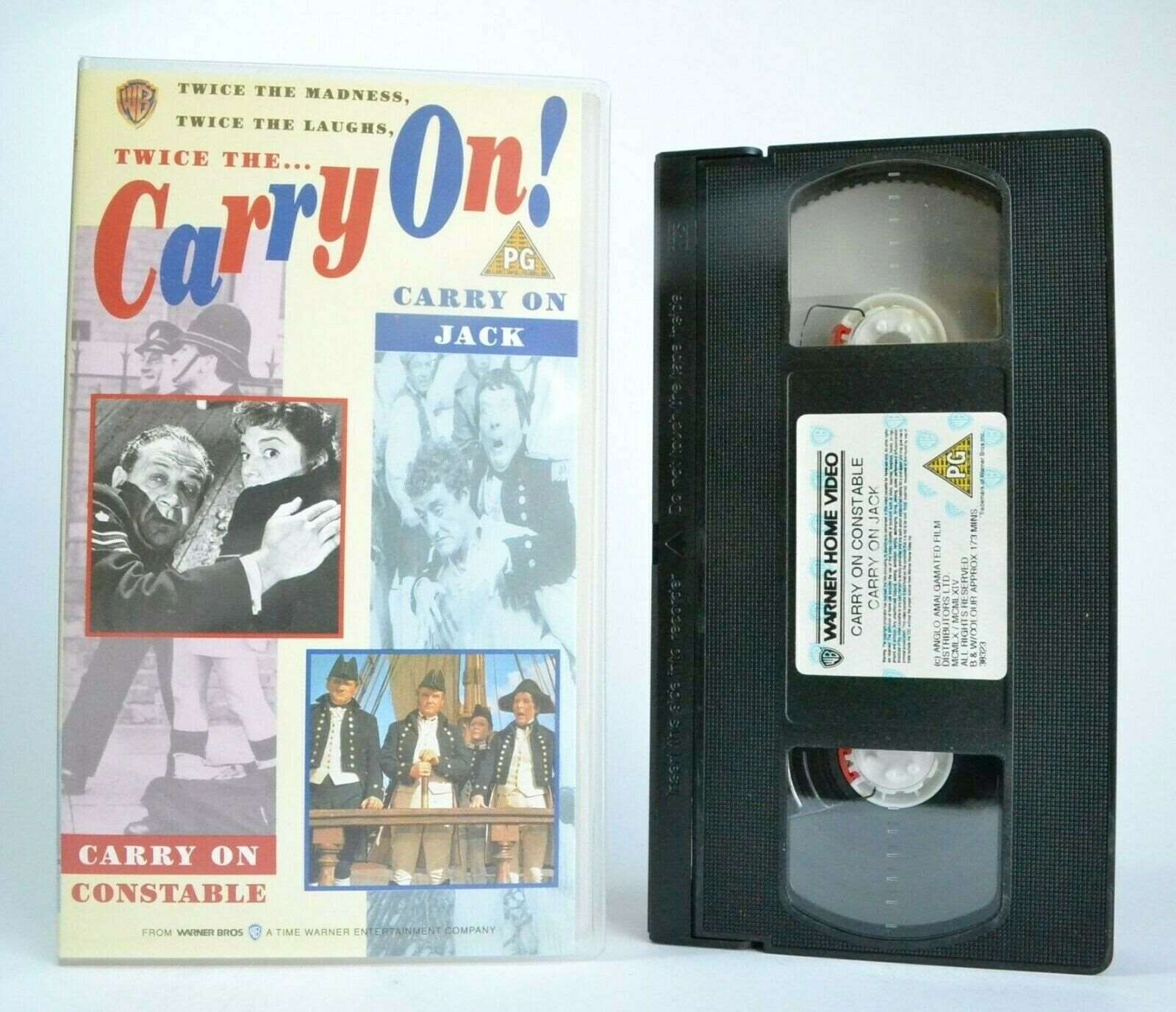 2x Carry On: Constable (1960)/Jack (1964) - Comedy - Kenneth Connor - Pal VHS-